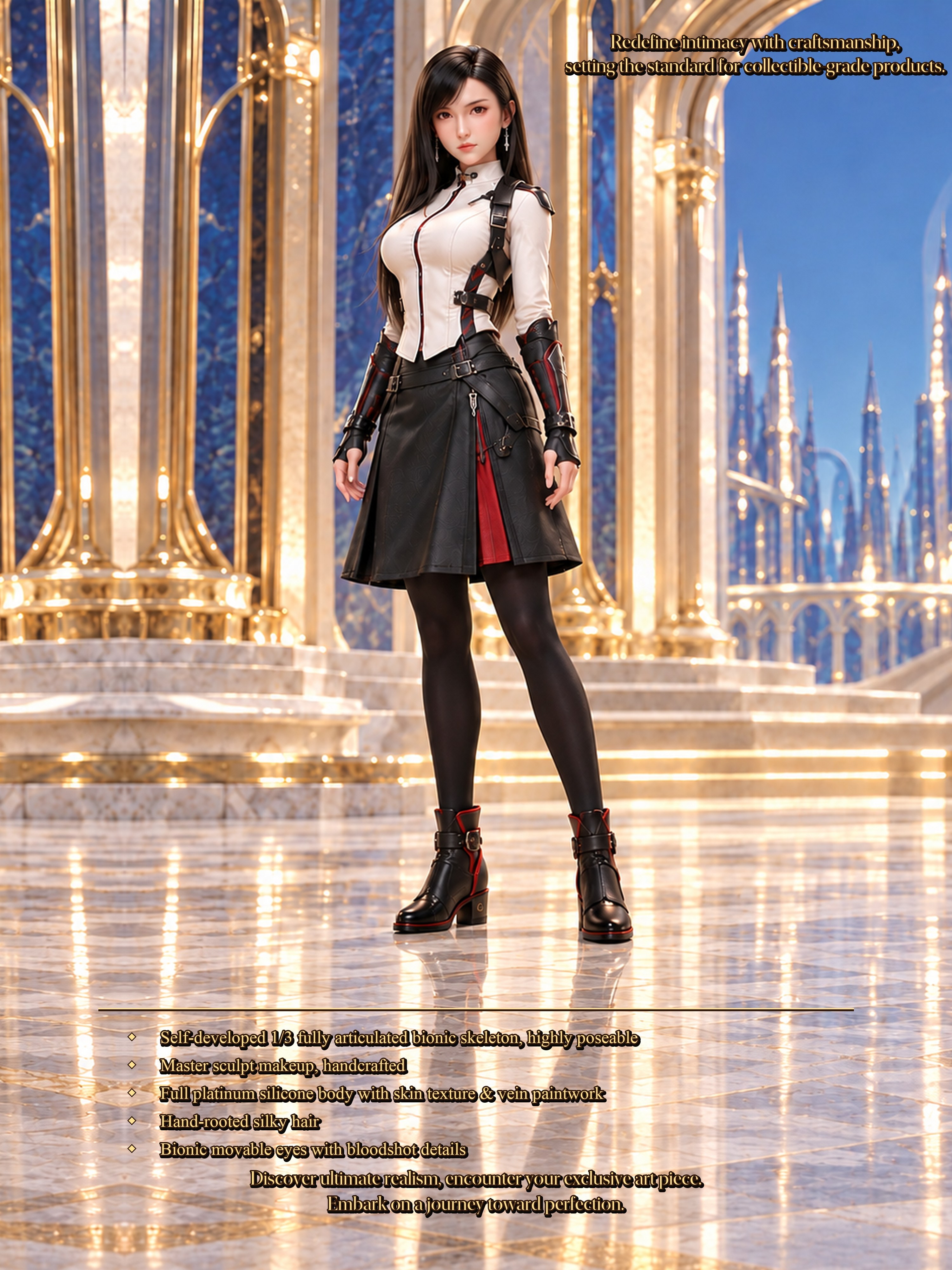 75cm Aria Starlight Mini Fantasy Silicone Doll – Soft Touch Anime Character Collectible Doll