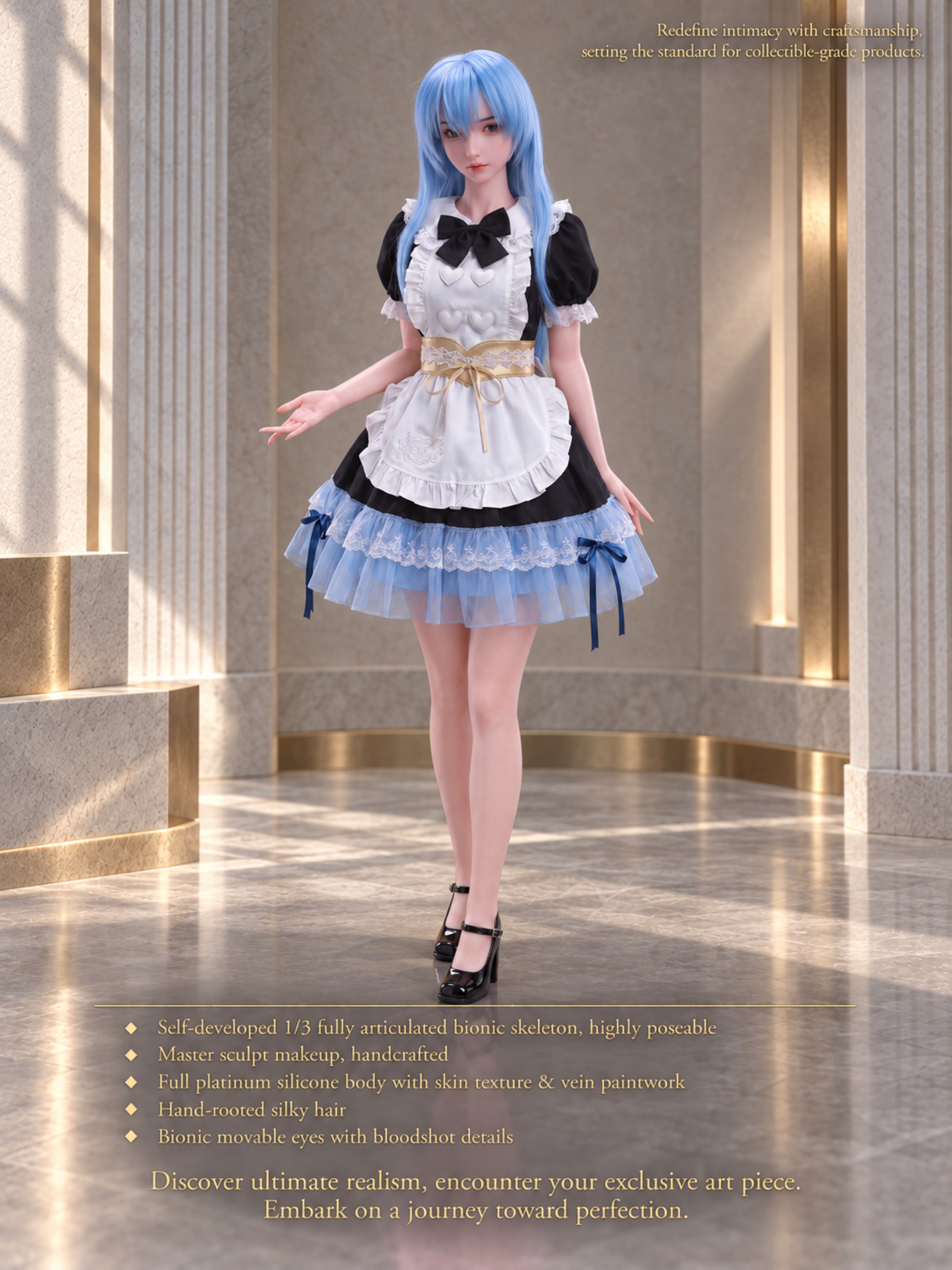 70cm Sakura Blossom Mini Silicone Anime Doll – Soft Touch Japanese Style Character Doll for Collectors