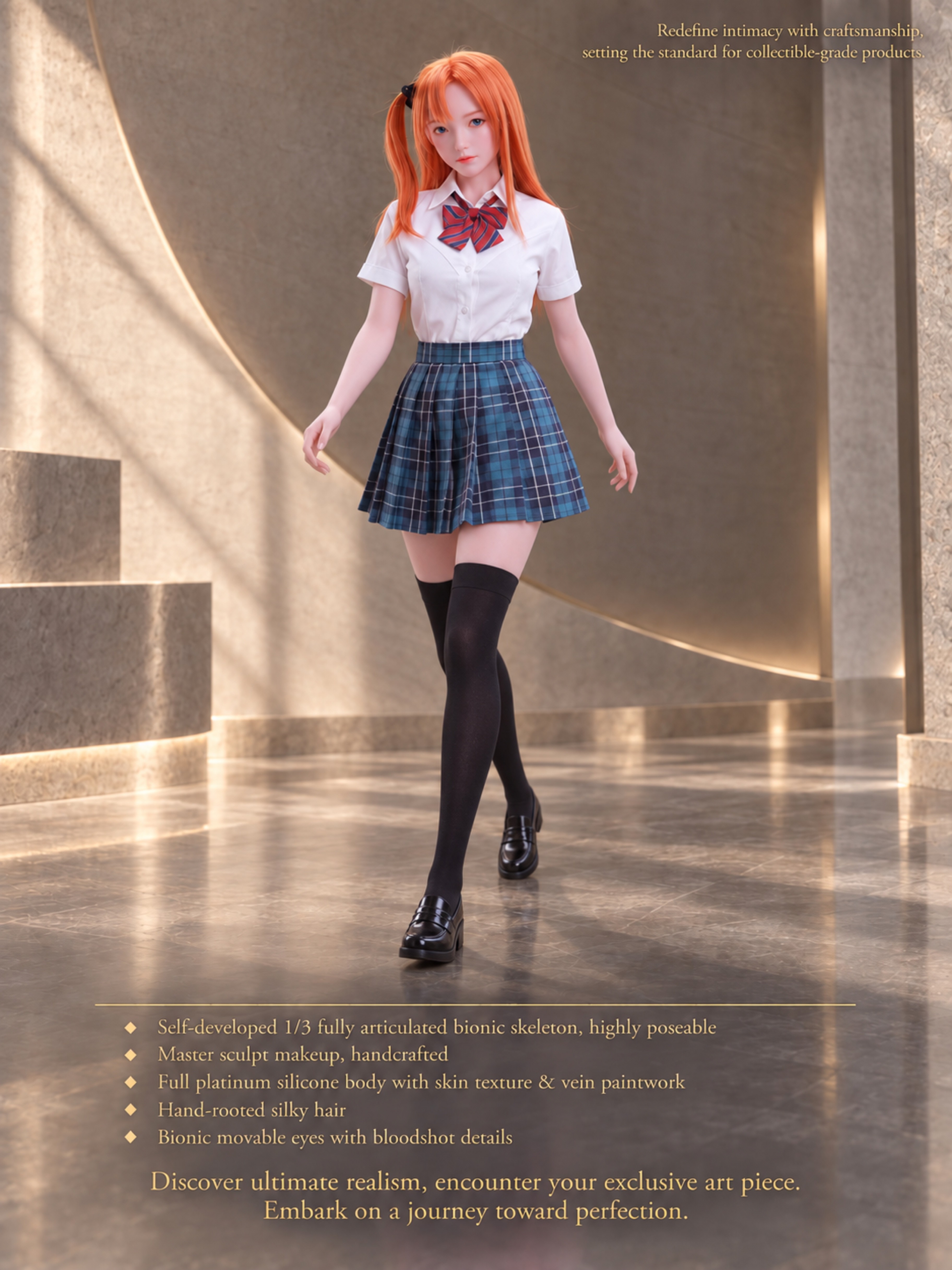 70cm Mika Sweetheart Cute Mini Silicone Anime Doll – Kawaii Japanese Style Soft Touch Doll