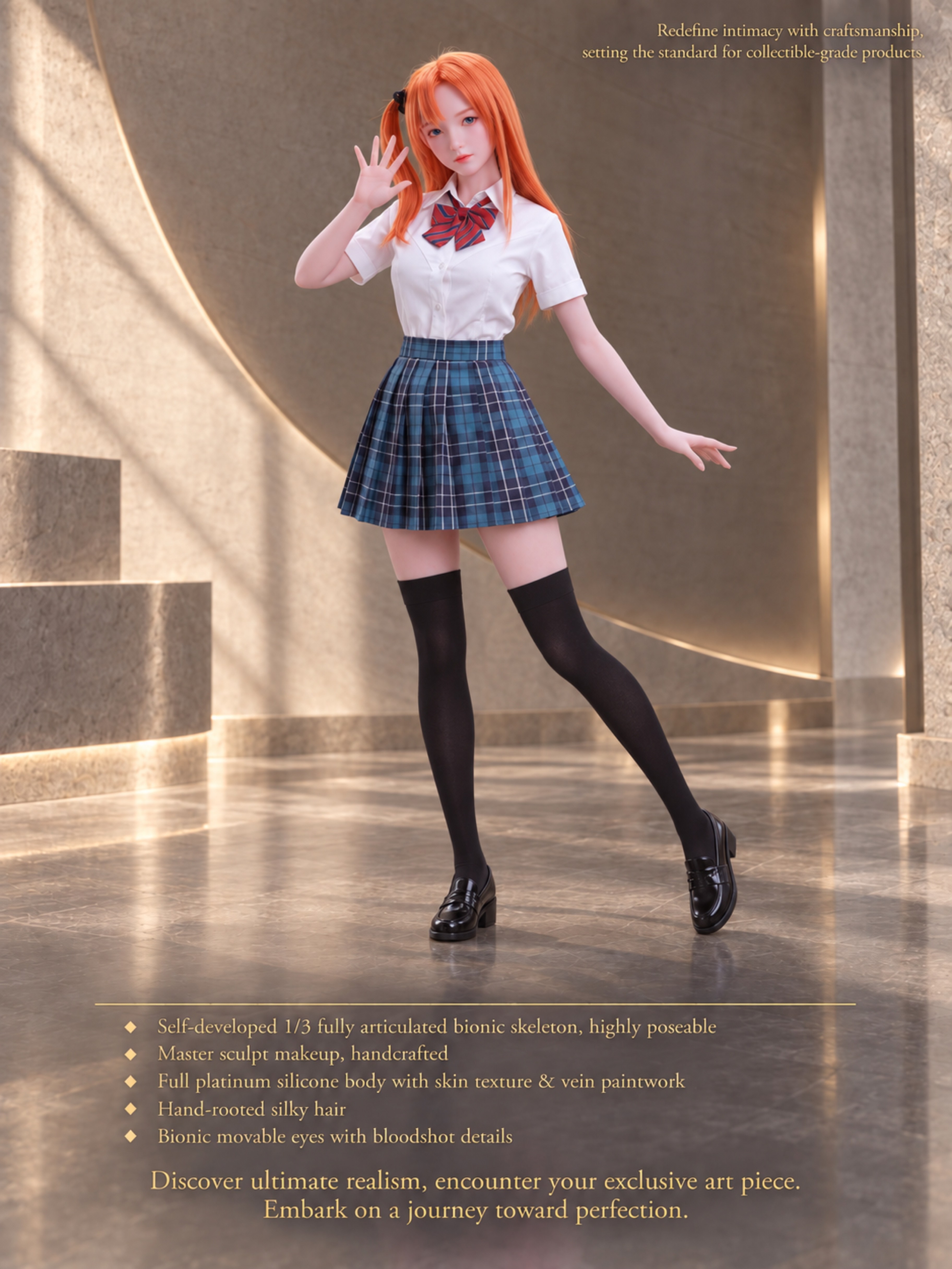 70cm Mika Sweetheart Cute Mini Silicone Anime Doll – Kawaii Japanese Style Soft Touch Doll