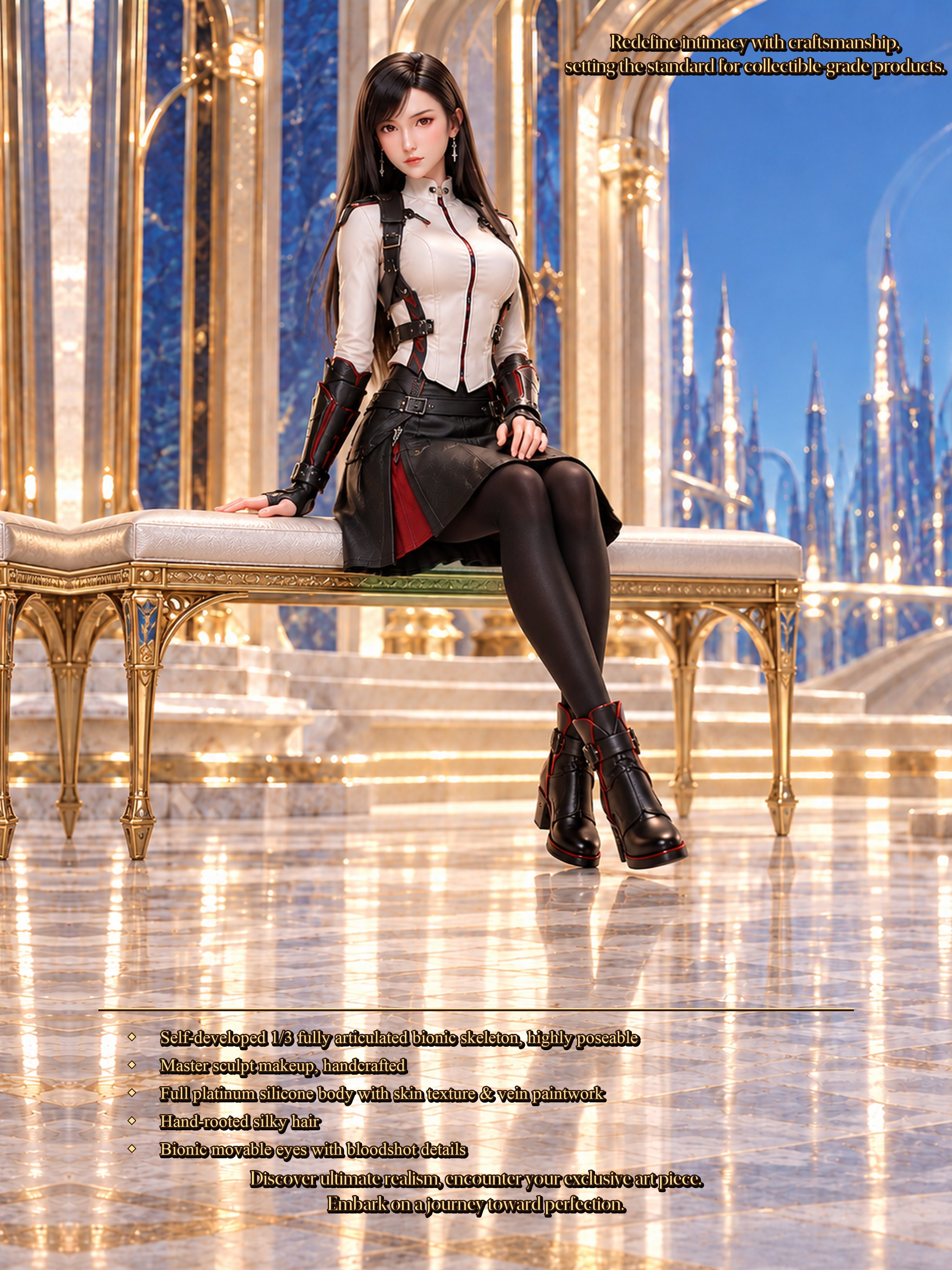 75cm Aria Starlight Mini Fantasy Silicone Doll – Soft Touch Anime Character Collectible Doll