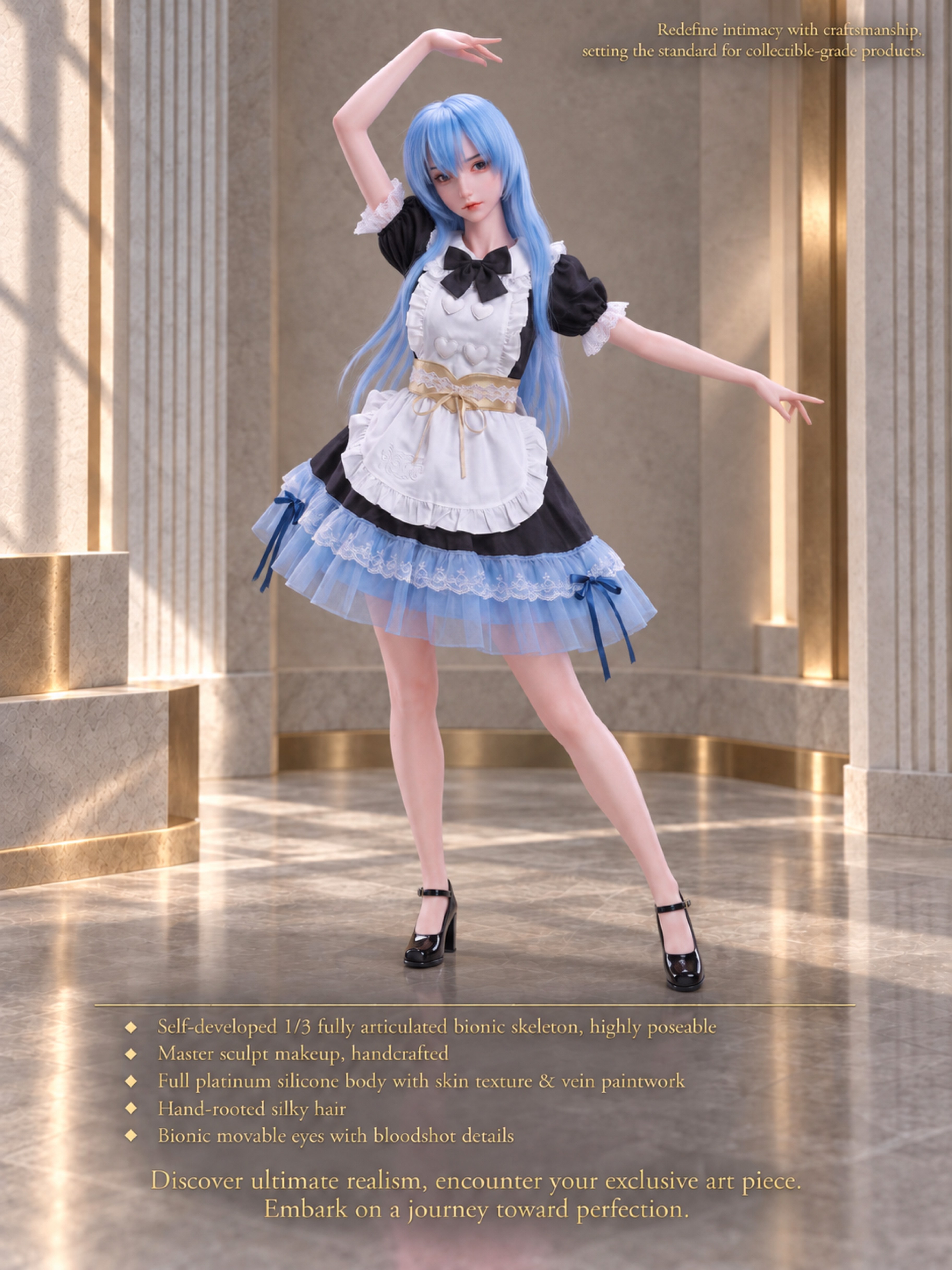 70cm Sakura Blossom Mini Silicone Anime Doll – Soft Touch Japanese Style Character Doll for Collectors