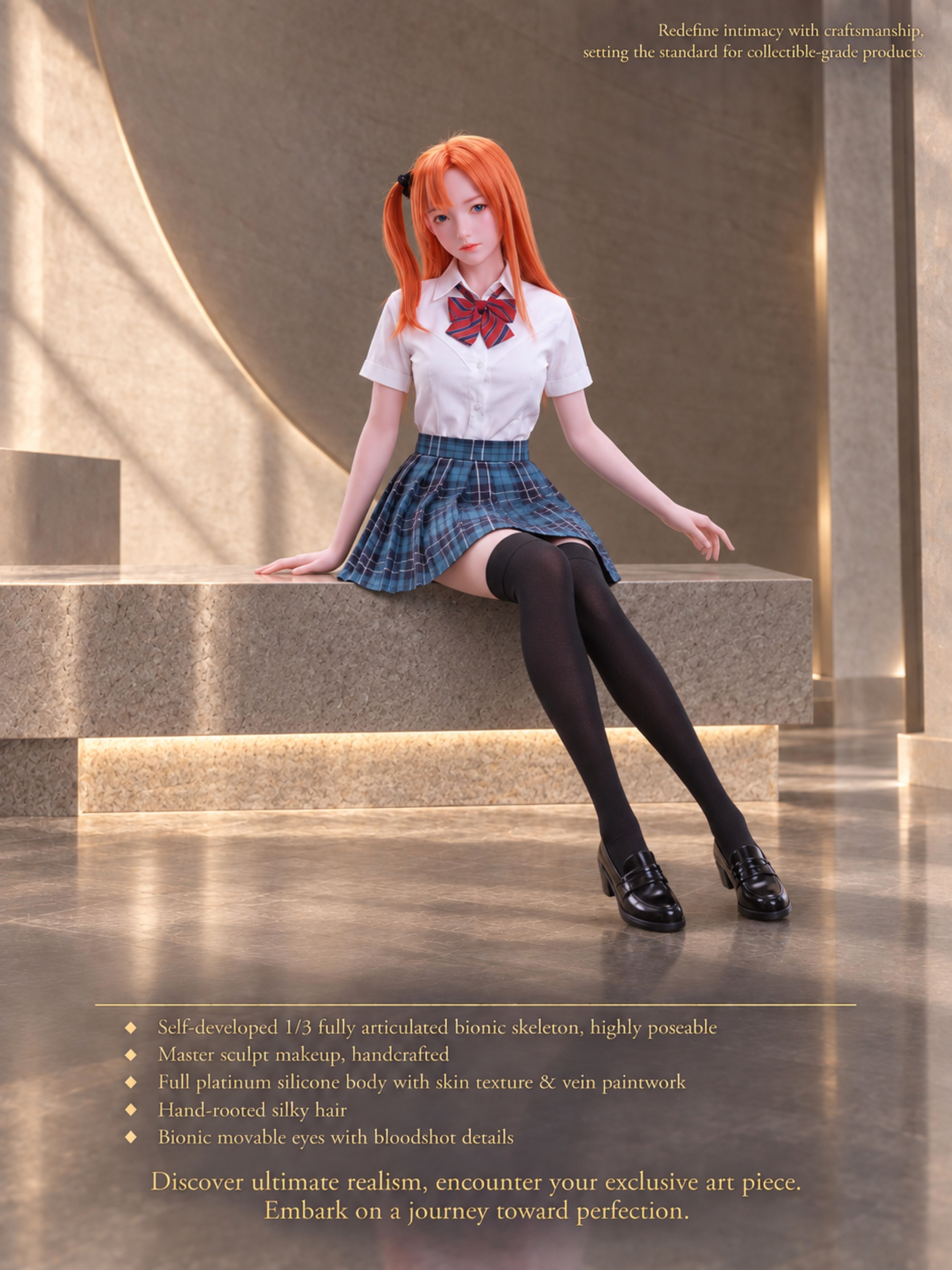 70cm Mika Sweetheart Cute Mini Silicone Anime Doll – Kawaii Japanese Style Soft Touch Doll