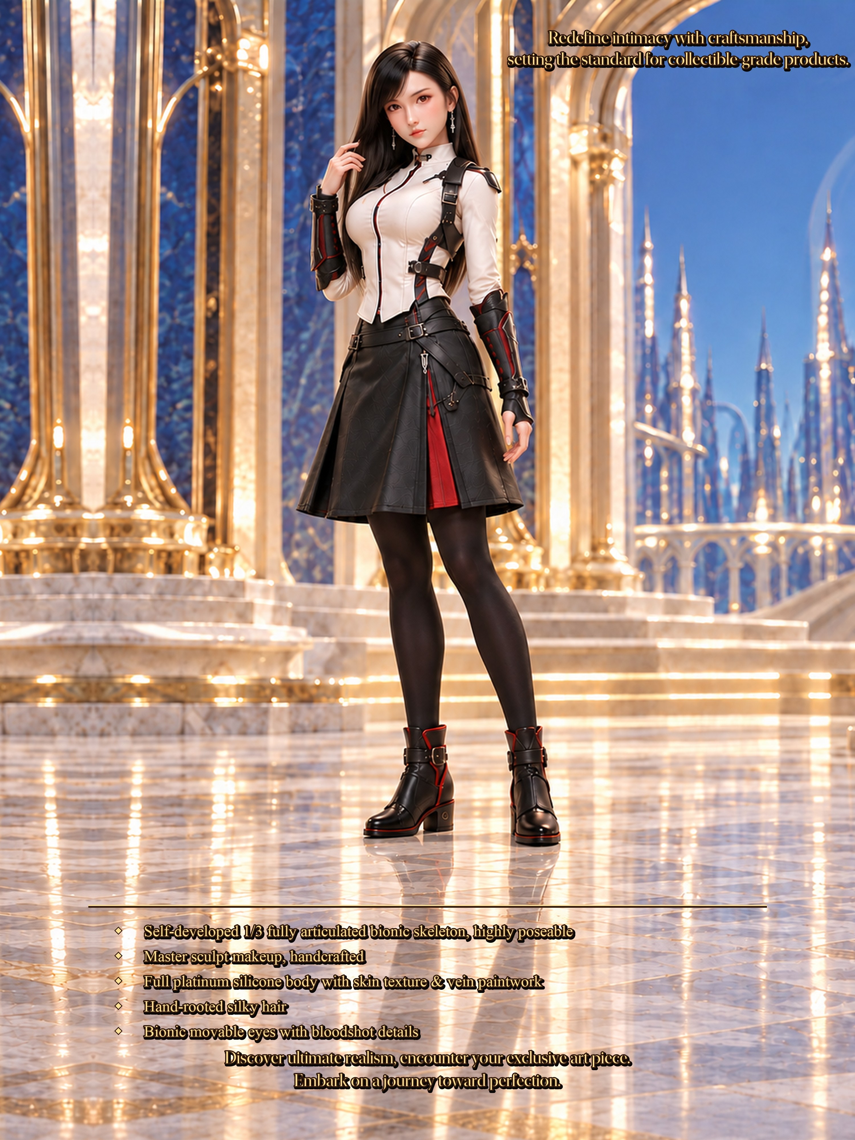 75cm Aria Starlight Mini Fantasy Silicone Doll – Soft Touch Anime Character Collectible Doll
