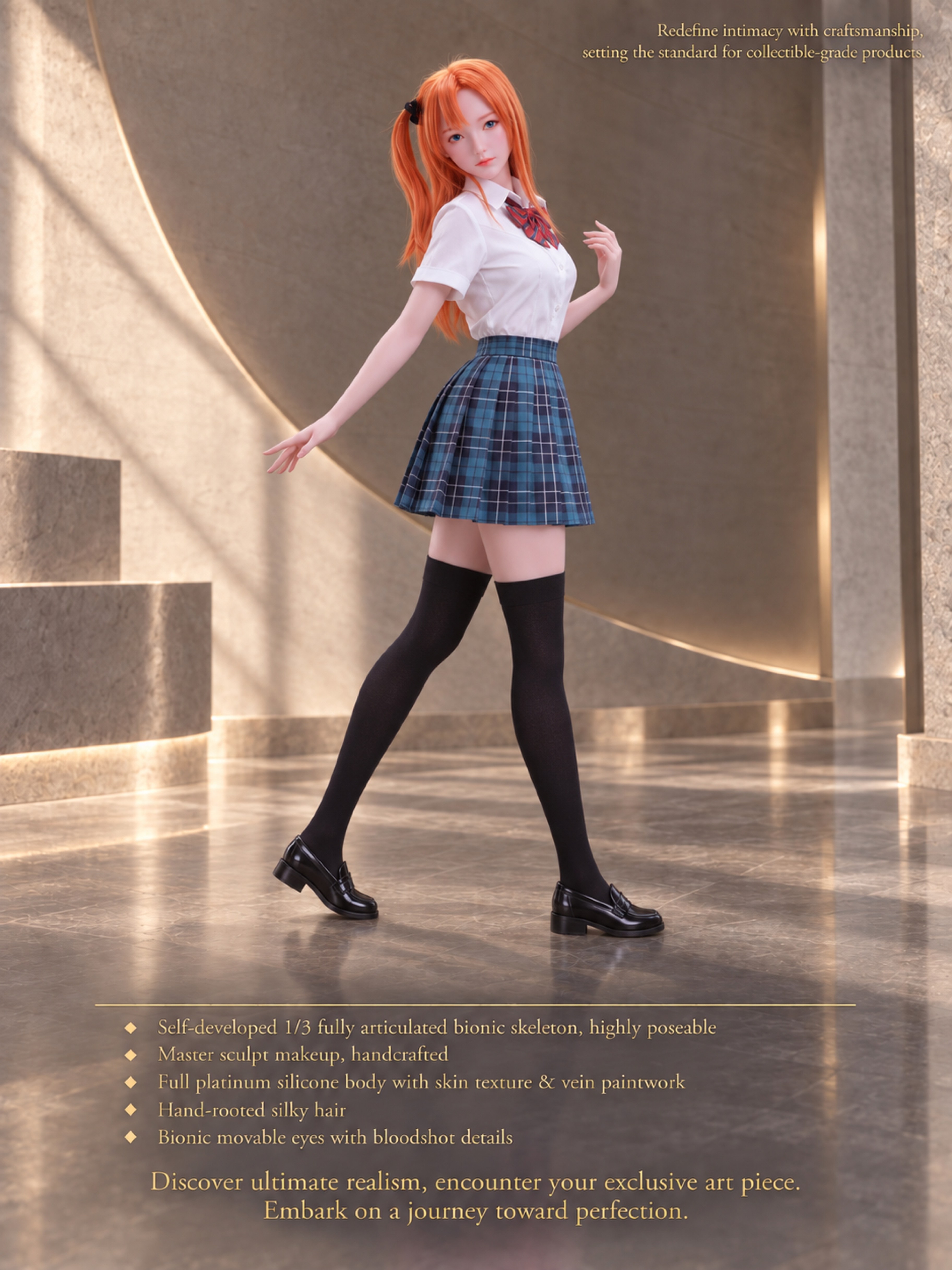 70cm Mika Sweetheart Cute Mini Silicone Anime Doll – Kawaii Japanese Style Soft Touch Doll