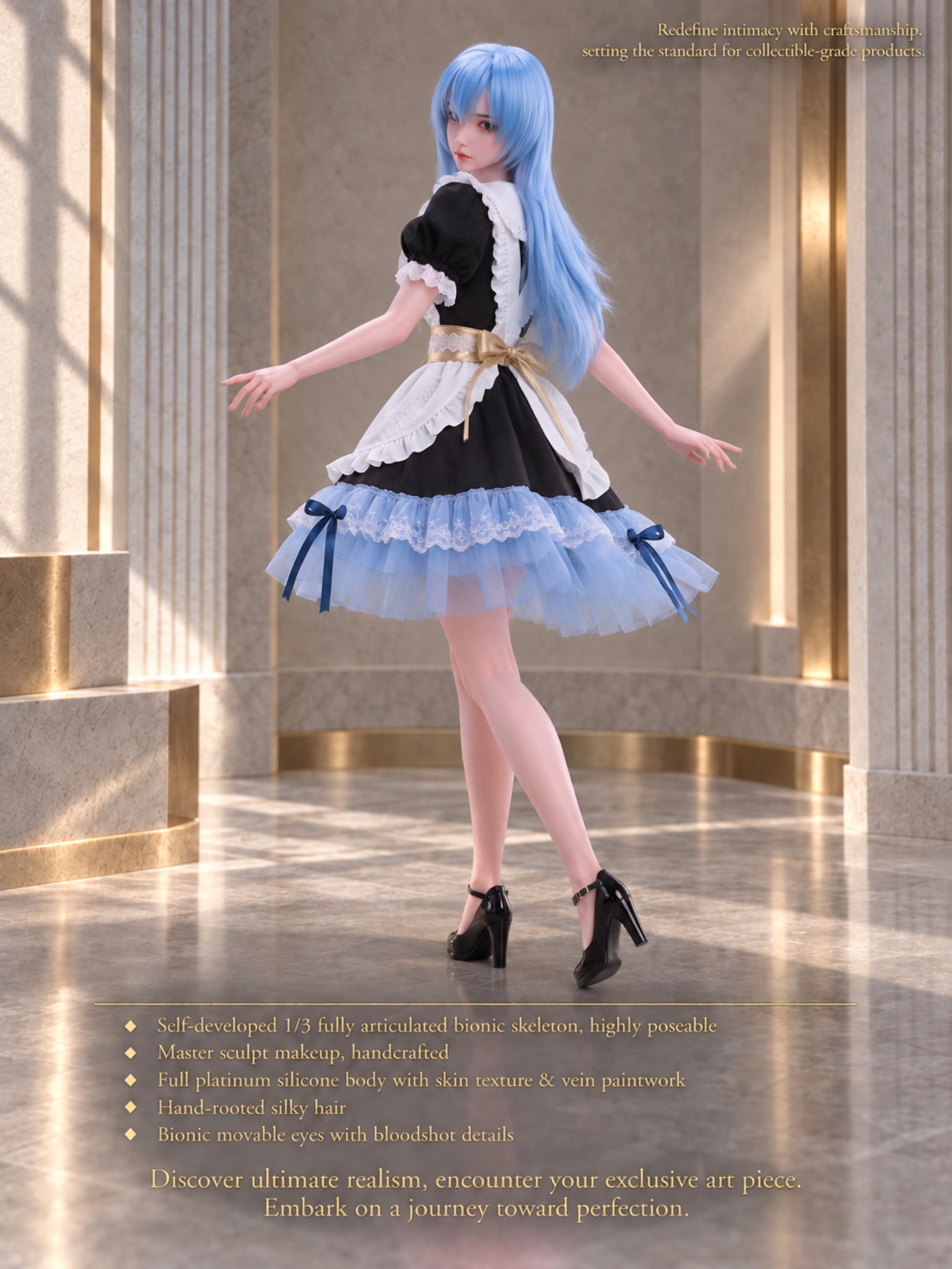 70cm Sakura Blossom Mini Silicone Anime Doll – Soft Touch Japanese Style Character Doll for Collectors