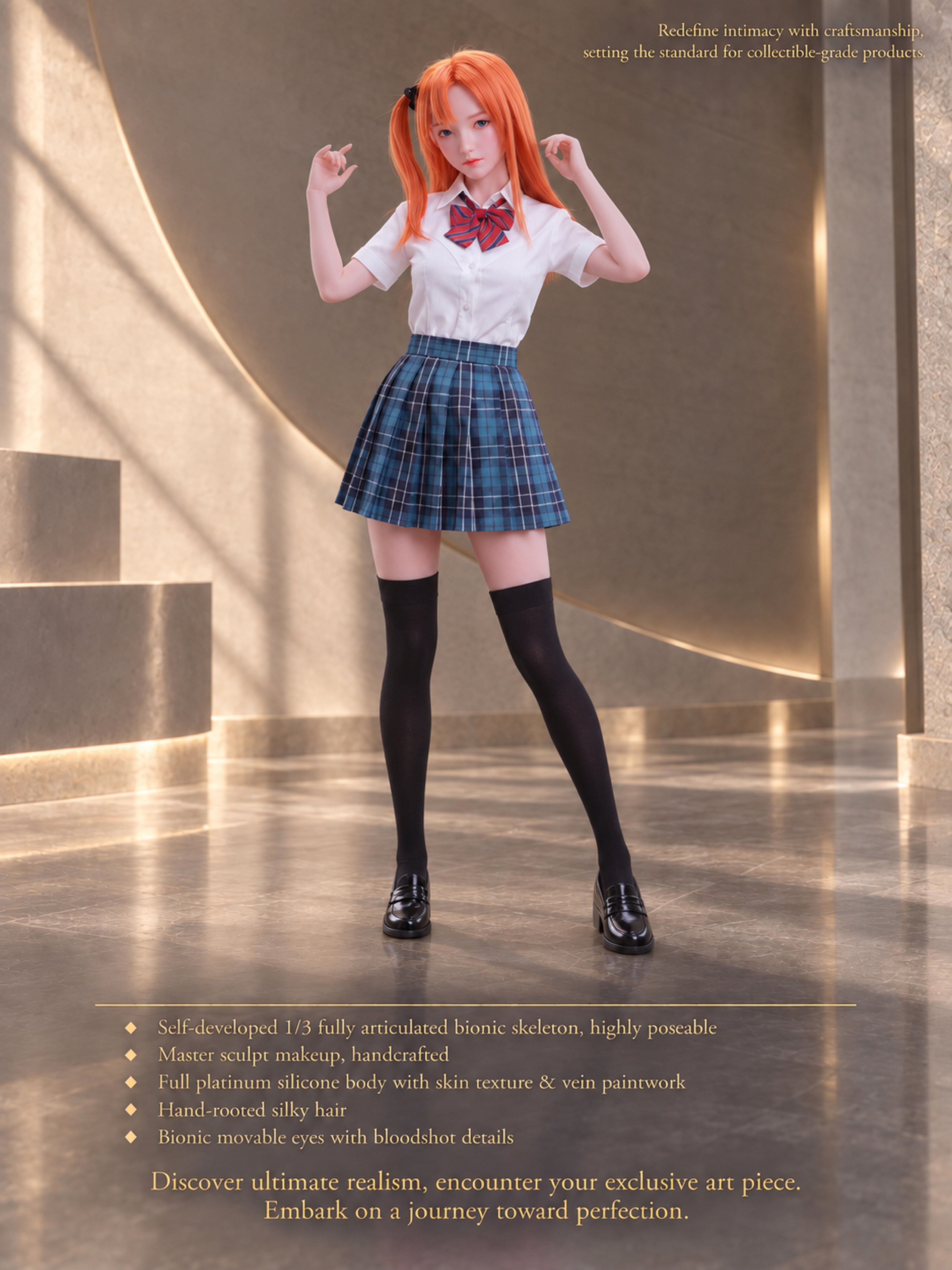 70cm Mika Sweetheart Cute Mini Silicone Anime Doll – Kawaii Japanese Style Soft Touch Doll