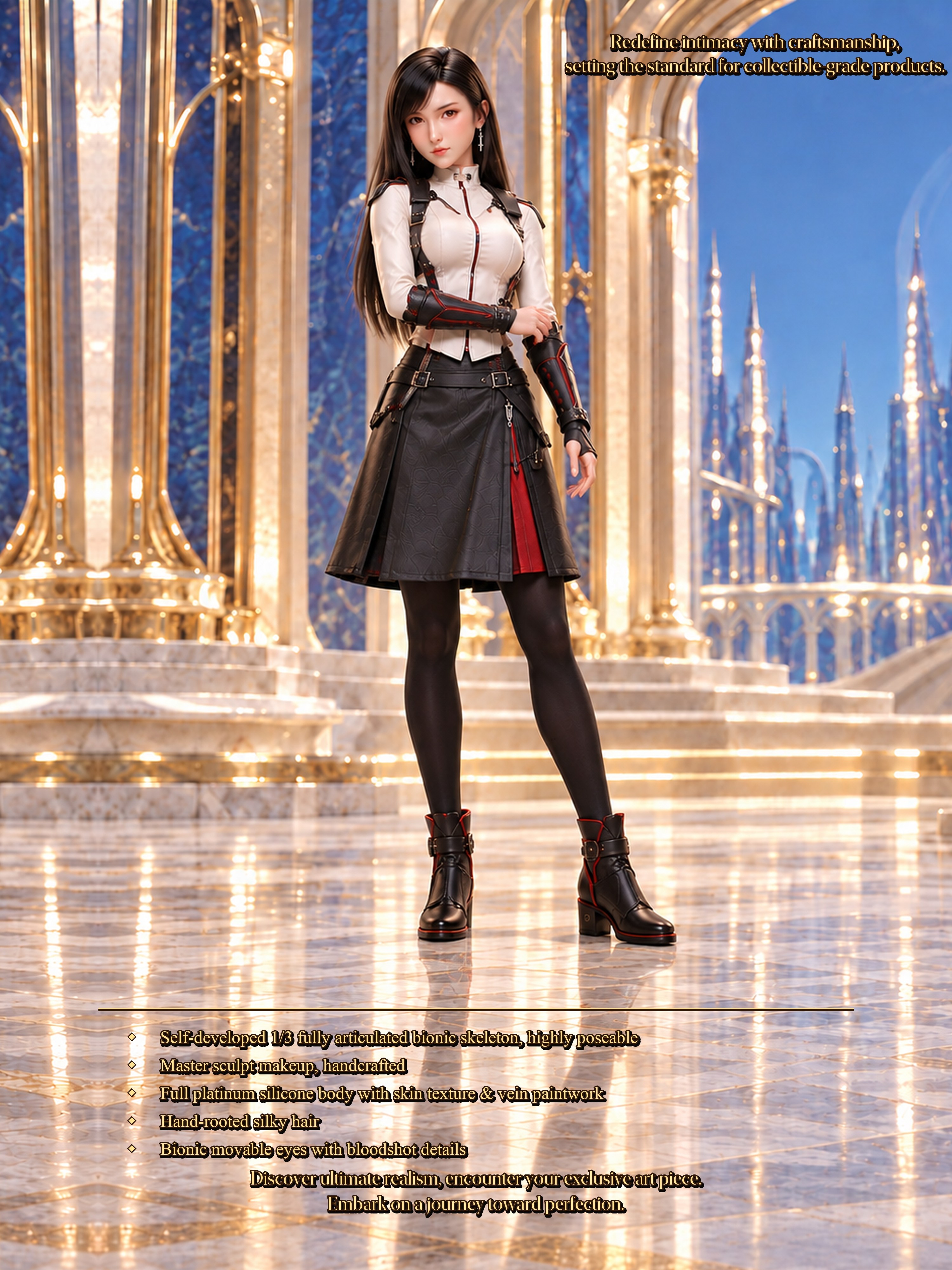 75cm Aria Starlight Mini Fantasy Silicone Doll – Soft Touch Anime Character Collectible Doll