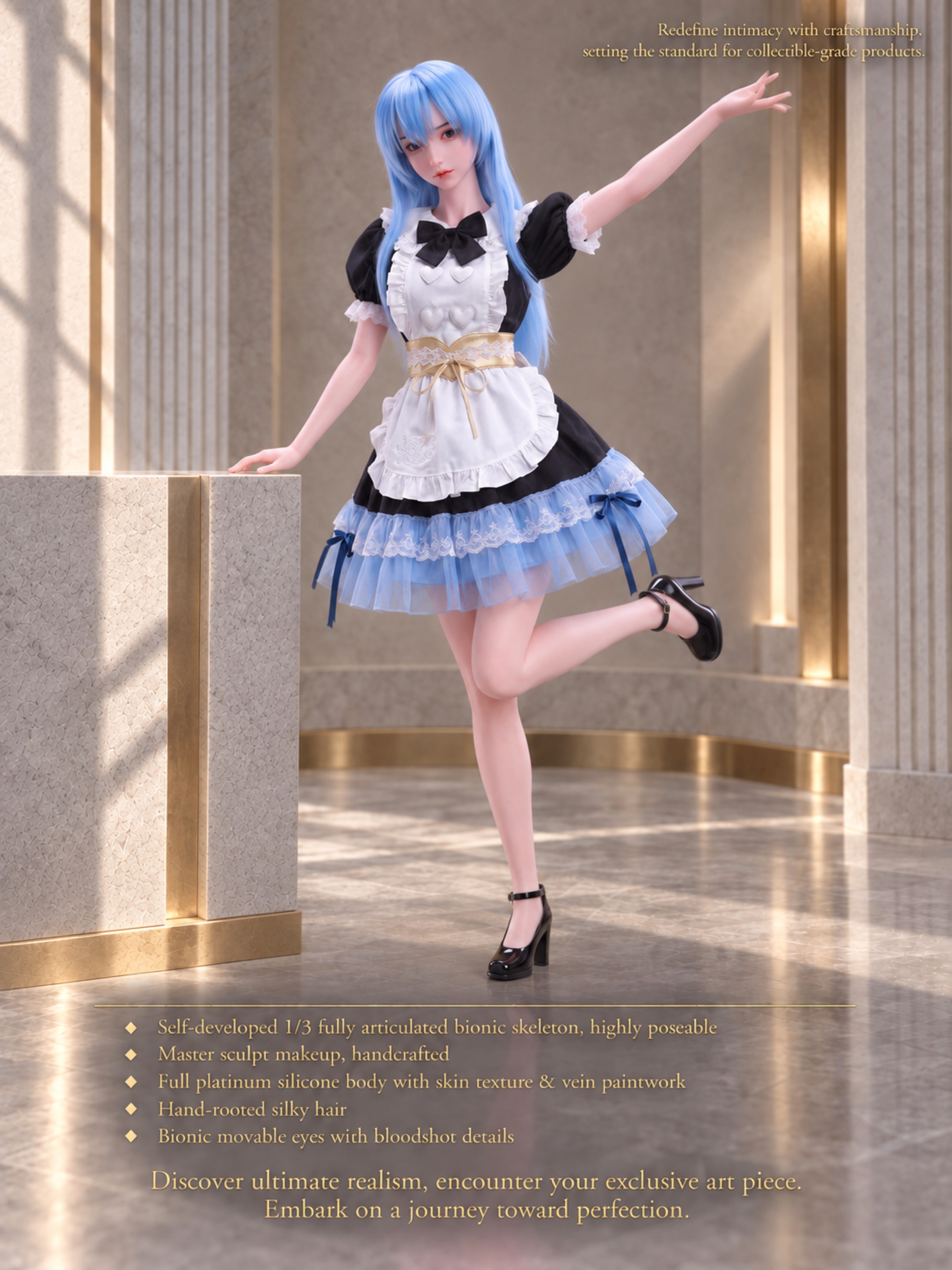 70cm Sakura Blossom Mini Silicone Anime Doll – Soft Touch Japanese Style Character Doll for Collectors