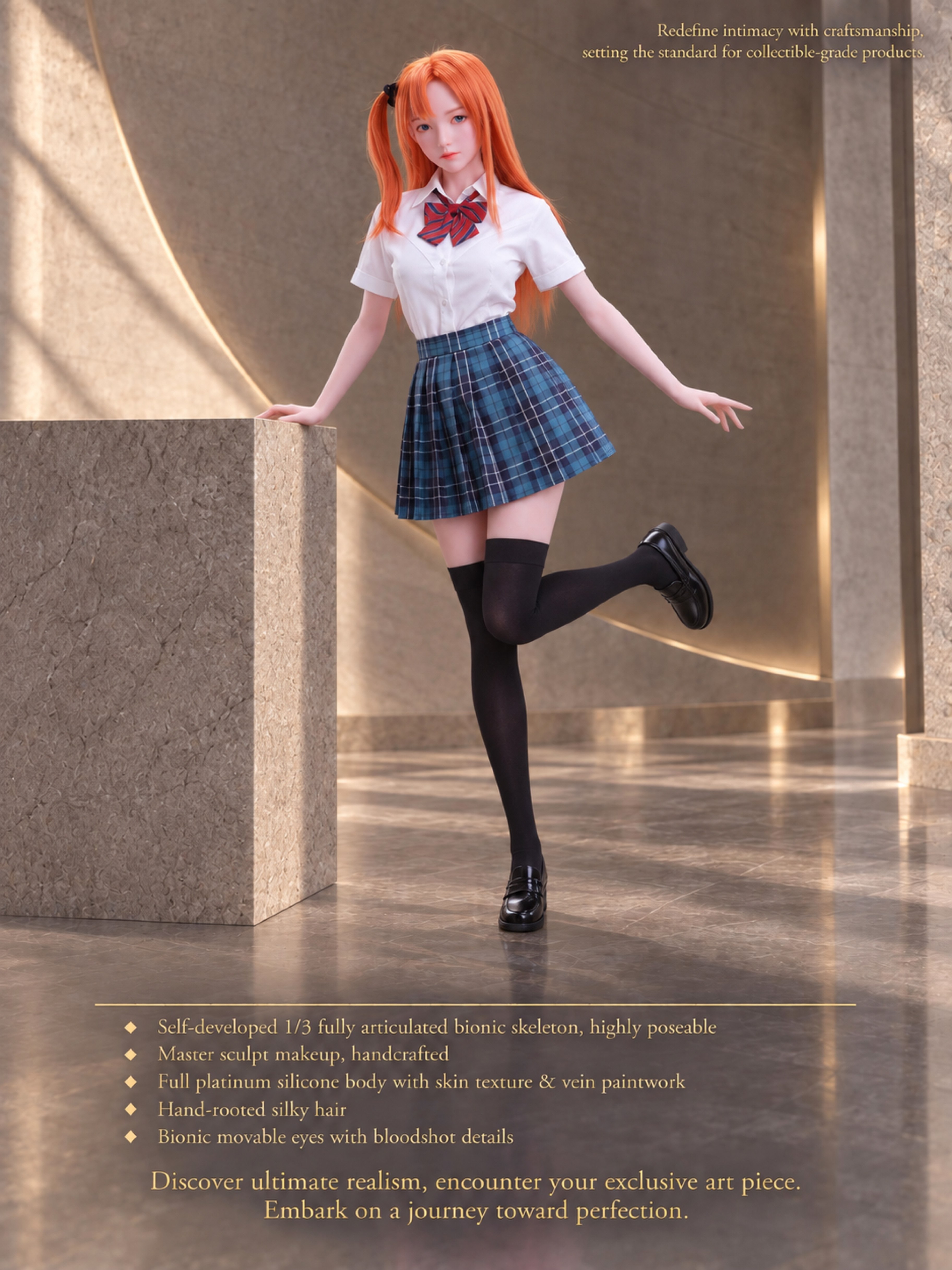 70cm Mika Sweetheart Cute Mini Silicone Anime Doll – Kawaii Japanese Style Soft Touch Doll