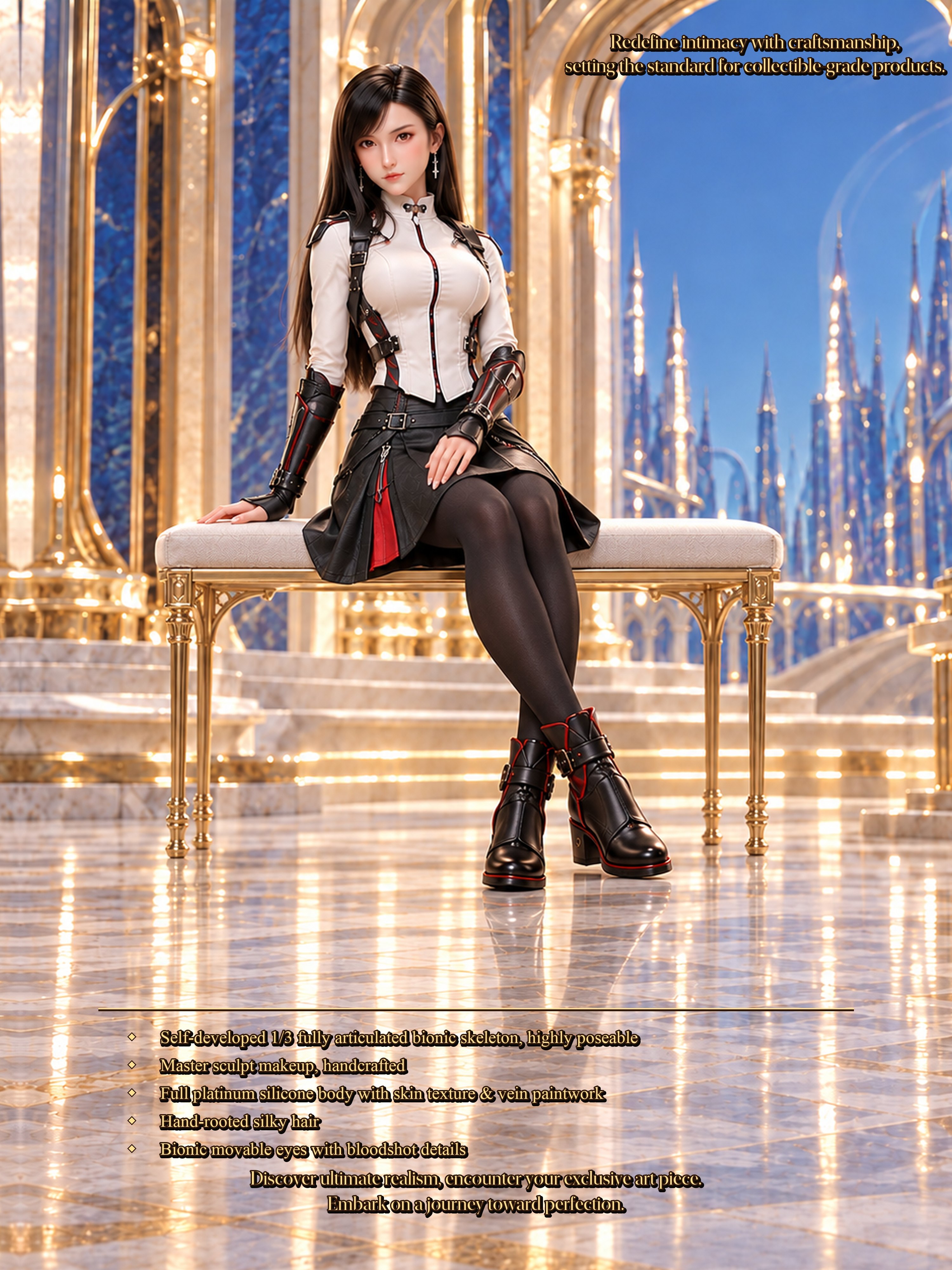75cm Aria Starlight Mini Fantasy Silicone Doll – Soft Touch Anime Character Collectible Doll