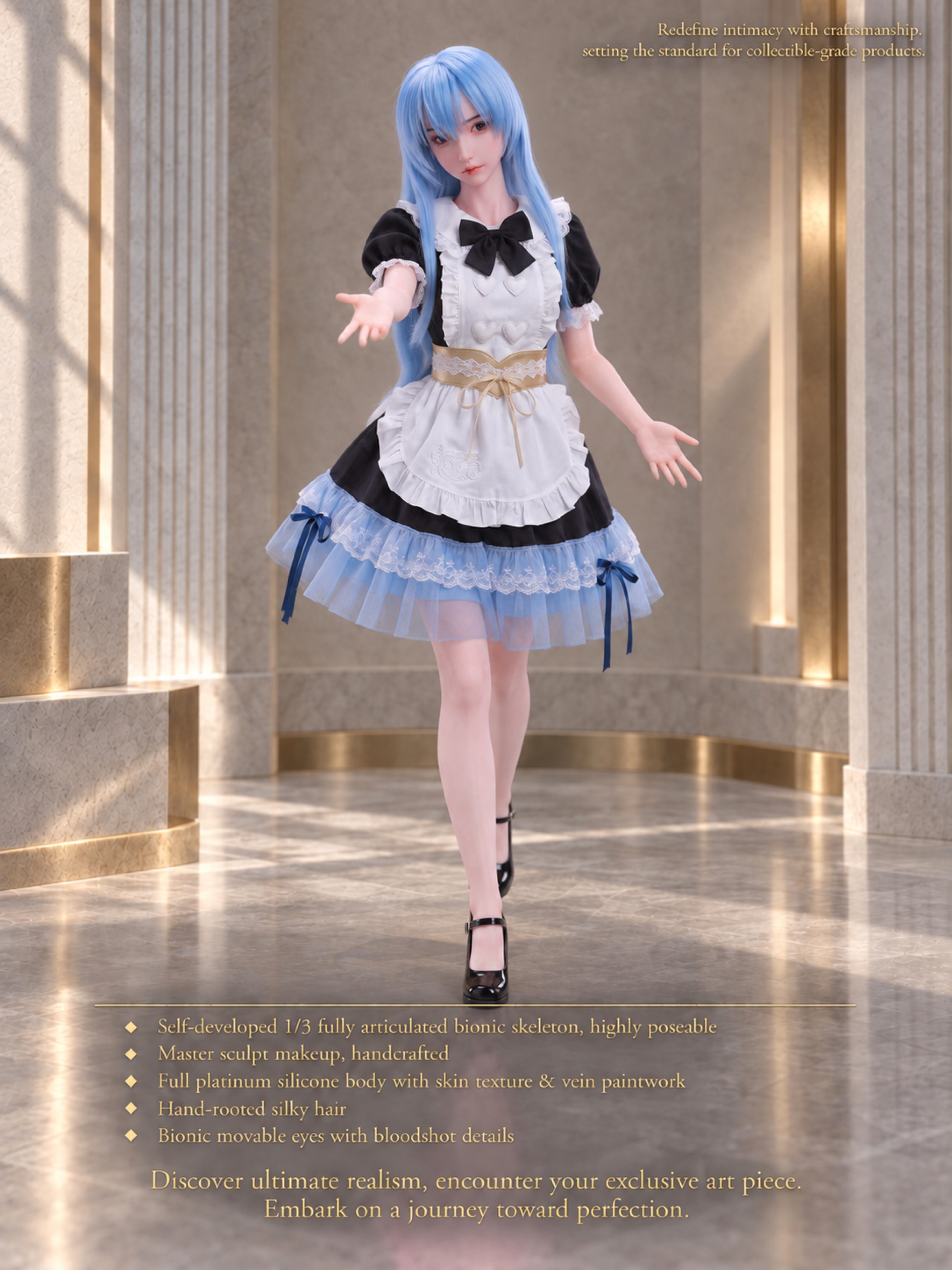 70cm Sakura Blossom Mini Silicone Anime Doll – Soft Touch Japanese Style Character Doll for Collectors