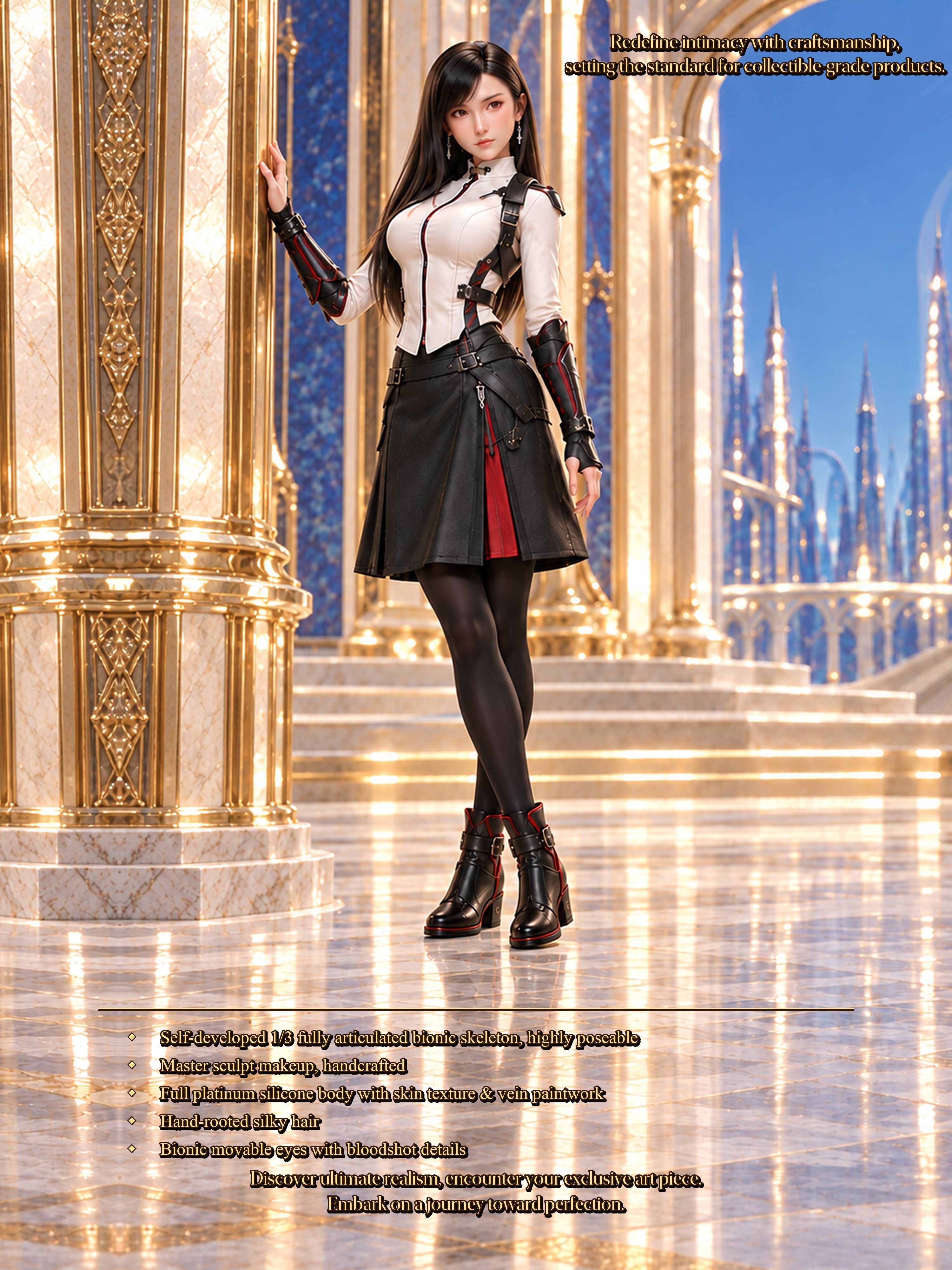 75cm Aria Starlight Mini Fantasy Silicone Doll – Soft Touch Anime Character Collectible Doll