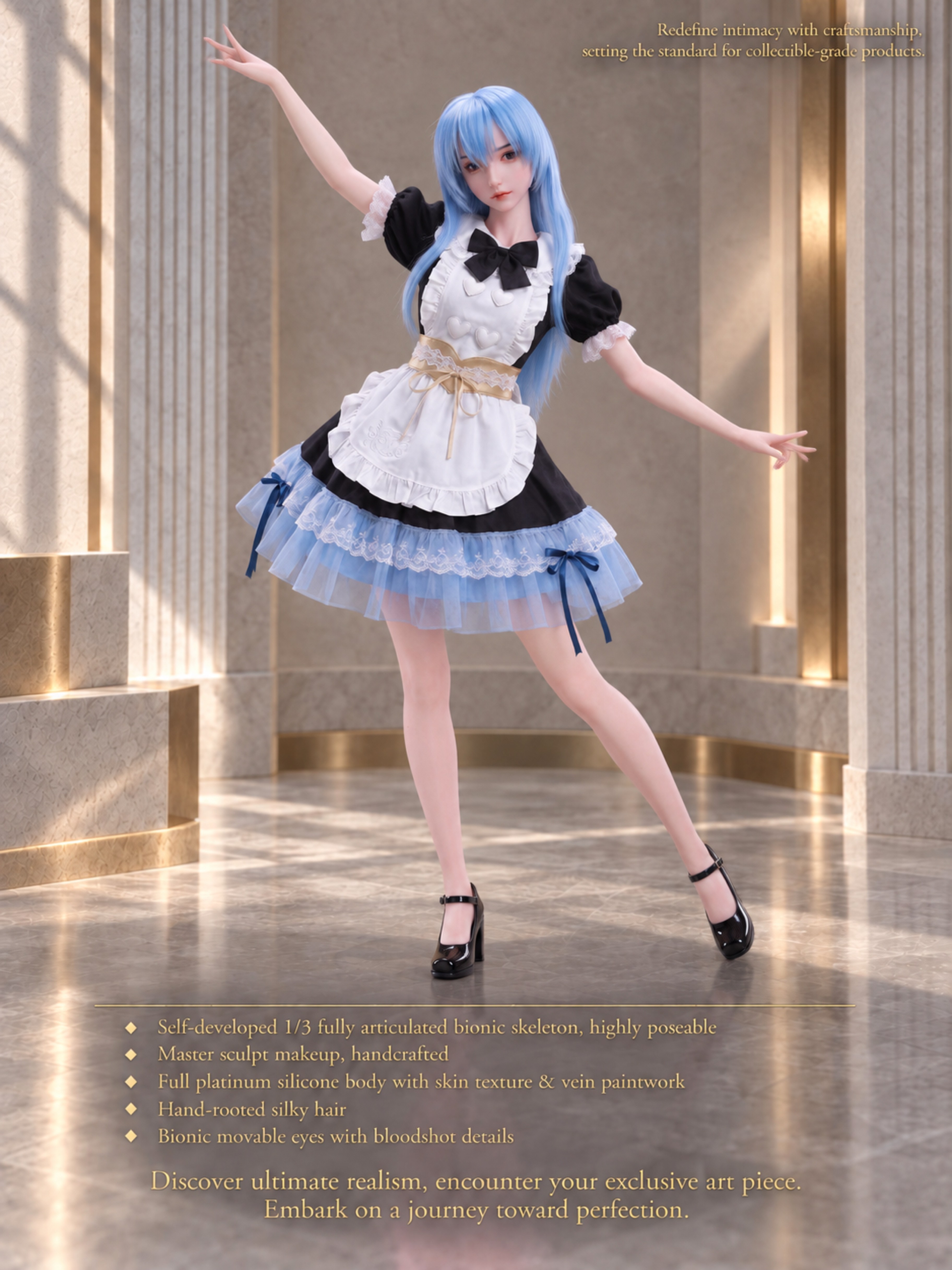 70cm Sakura Blossom Mini Silicone Anime Doll – Soft Touch Japanese Style Character Doll for Collectors