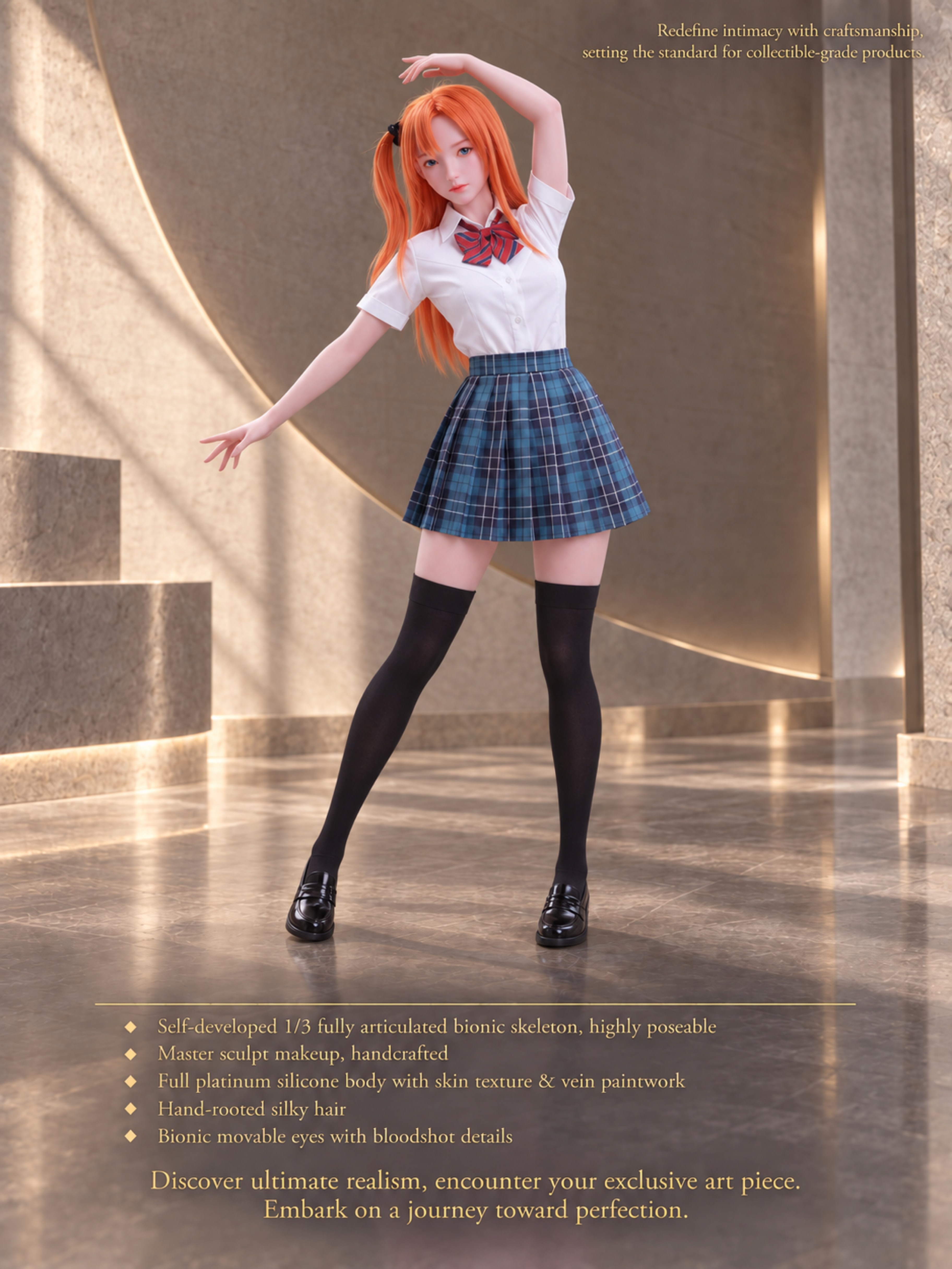 70cm Mika Sweetheart Cute Mini Silicone Anime Doll – Kawaii Japanese Style Soft Touch Doll