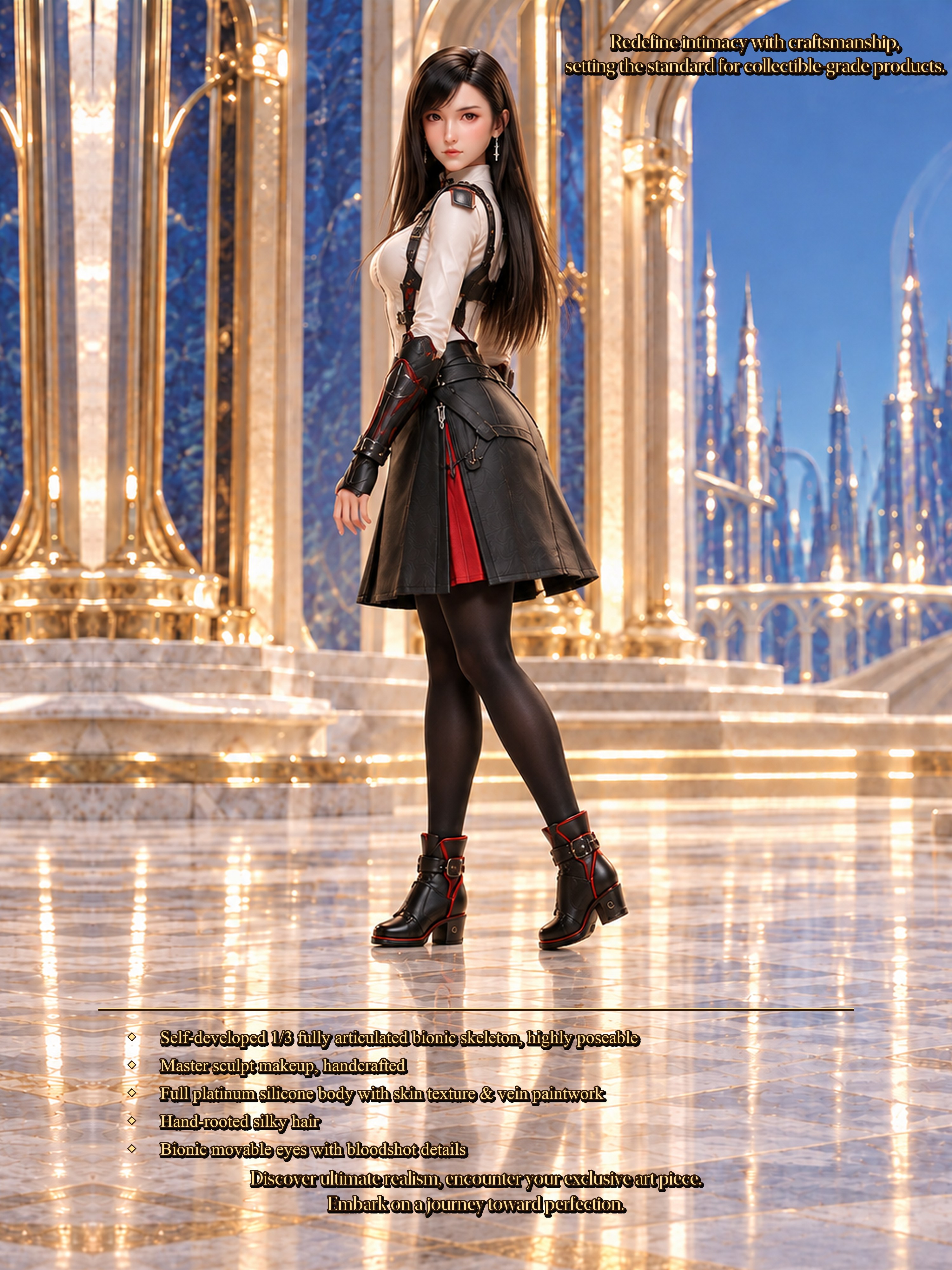 75cm Aria Starlight Mini Fantasy Silicone Doll – Soft Touch Anime Character Collectible Doll