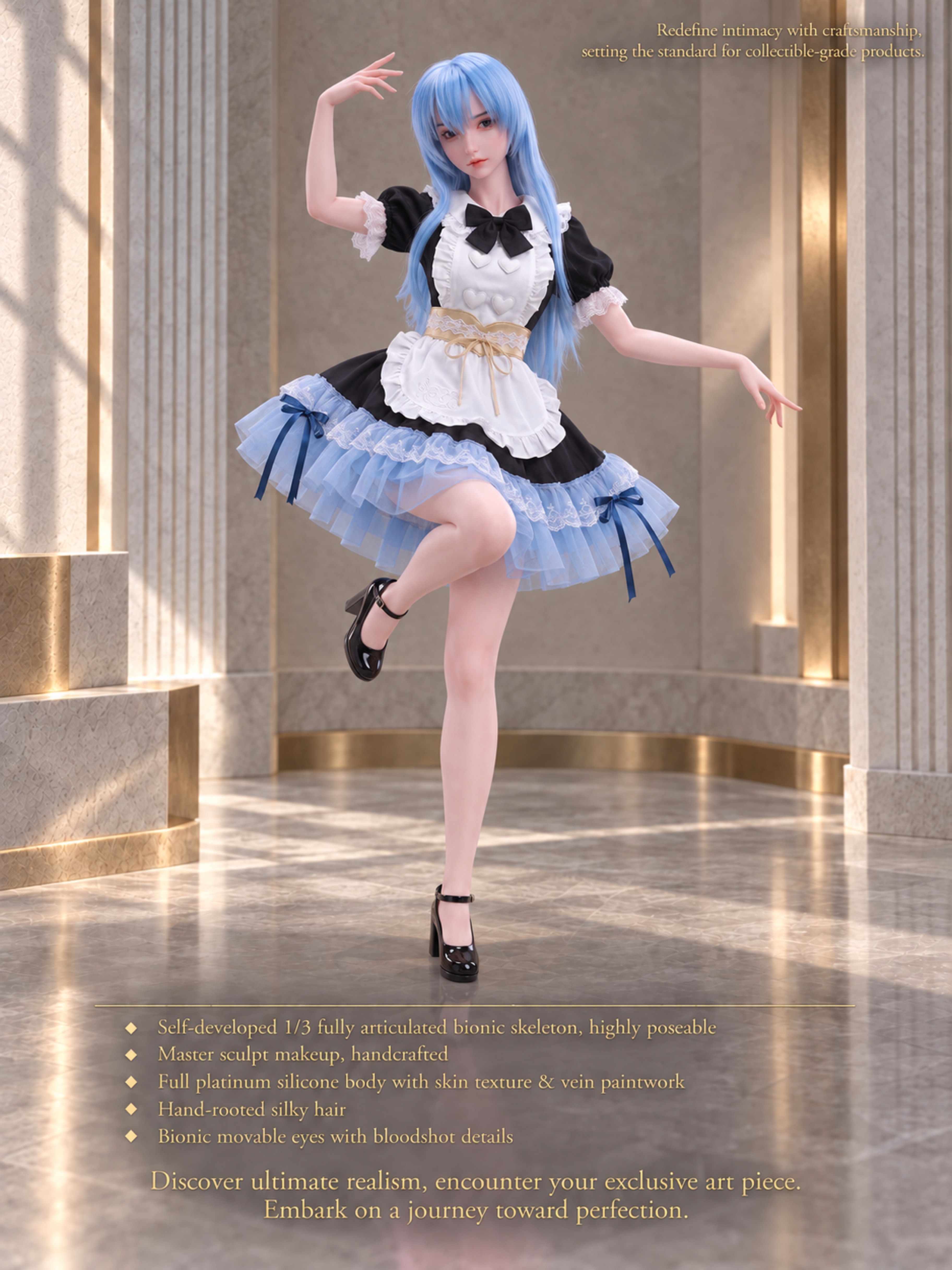 70cm Sakura Blossom Mini Silicone Anime Doll – Soft Touch Japanese Style Character Doll for Collectors