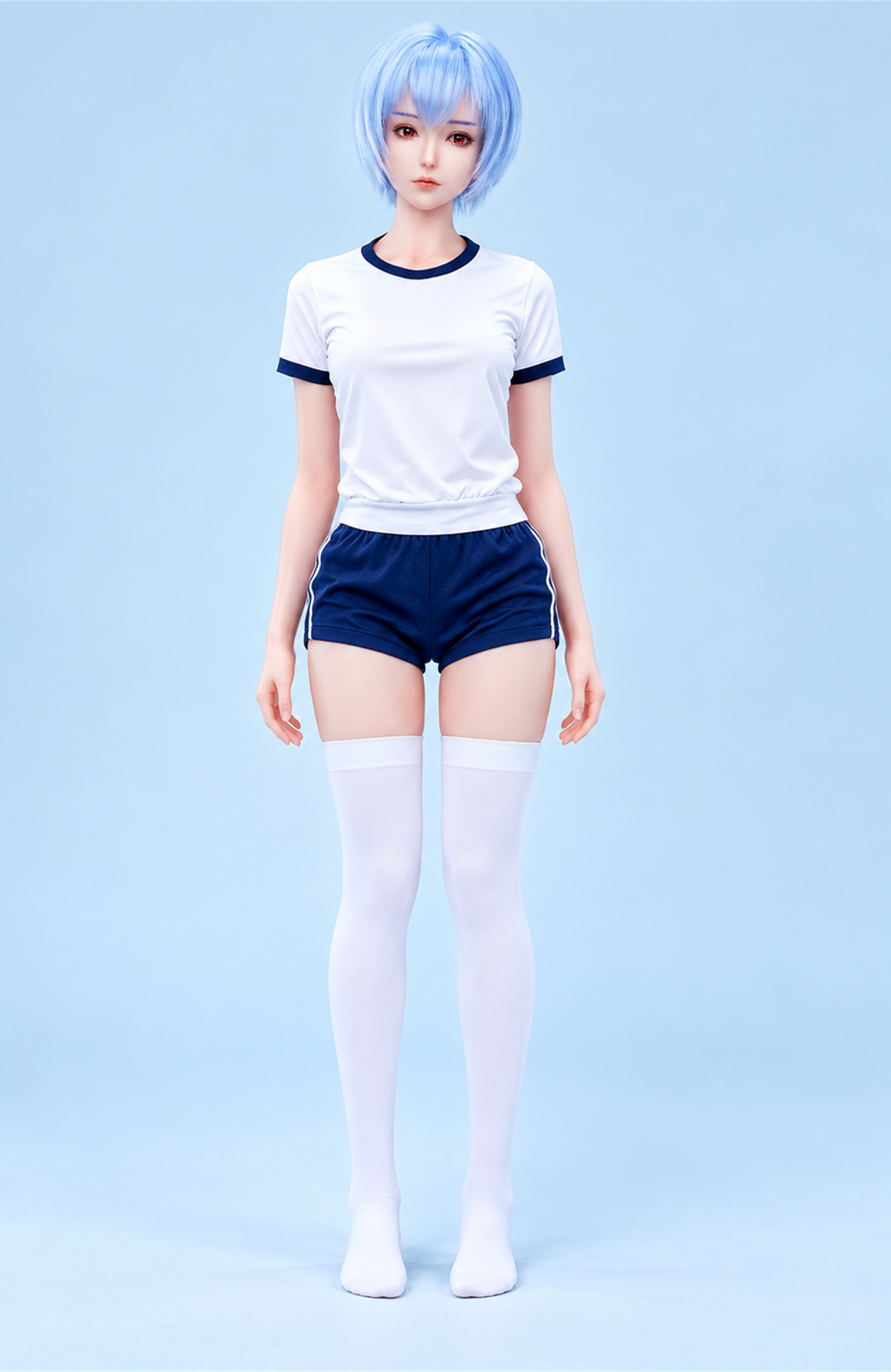 70cm Elara Snow Fantasy Silicone Anime Doll – Mini Winter Character Doll with Elegant Soft Touch Finish