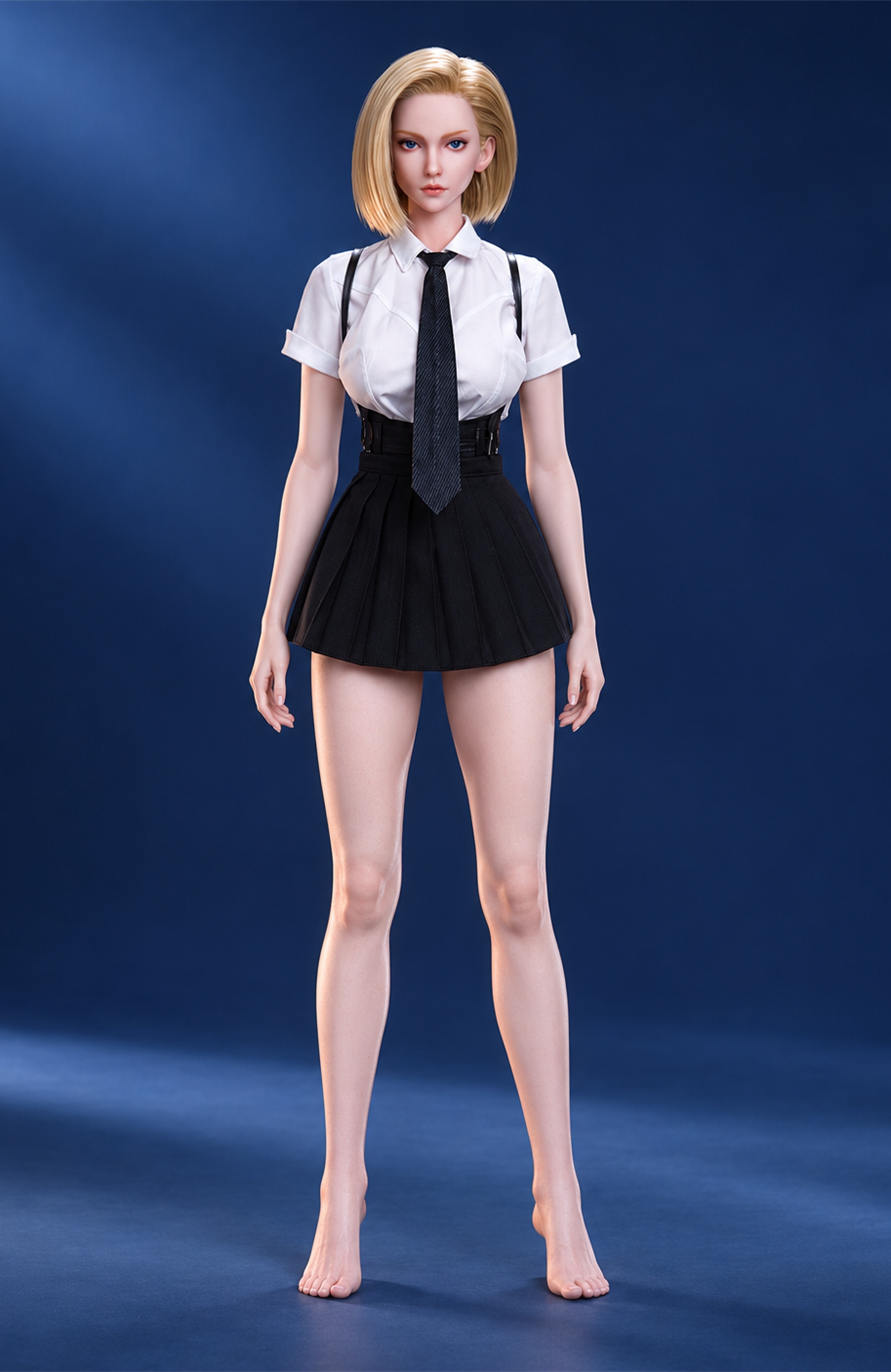 75cm Selina Night Dark Fantasy Silicone Anime Doll – Mini Character Doll with Soft Touch Finish