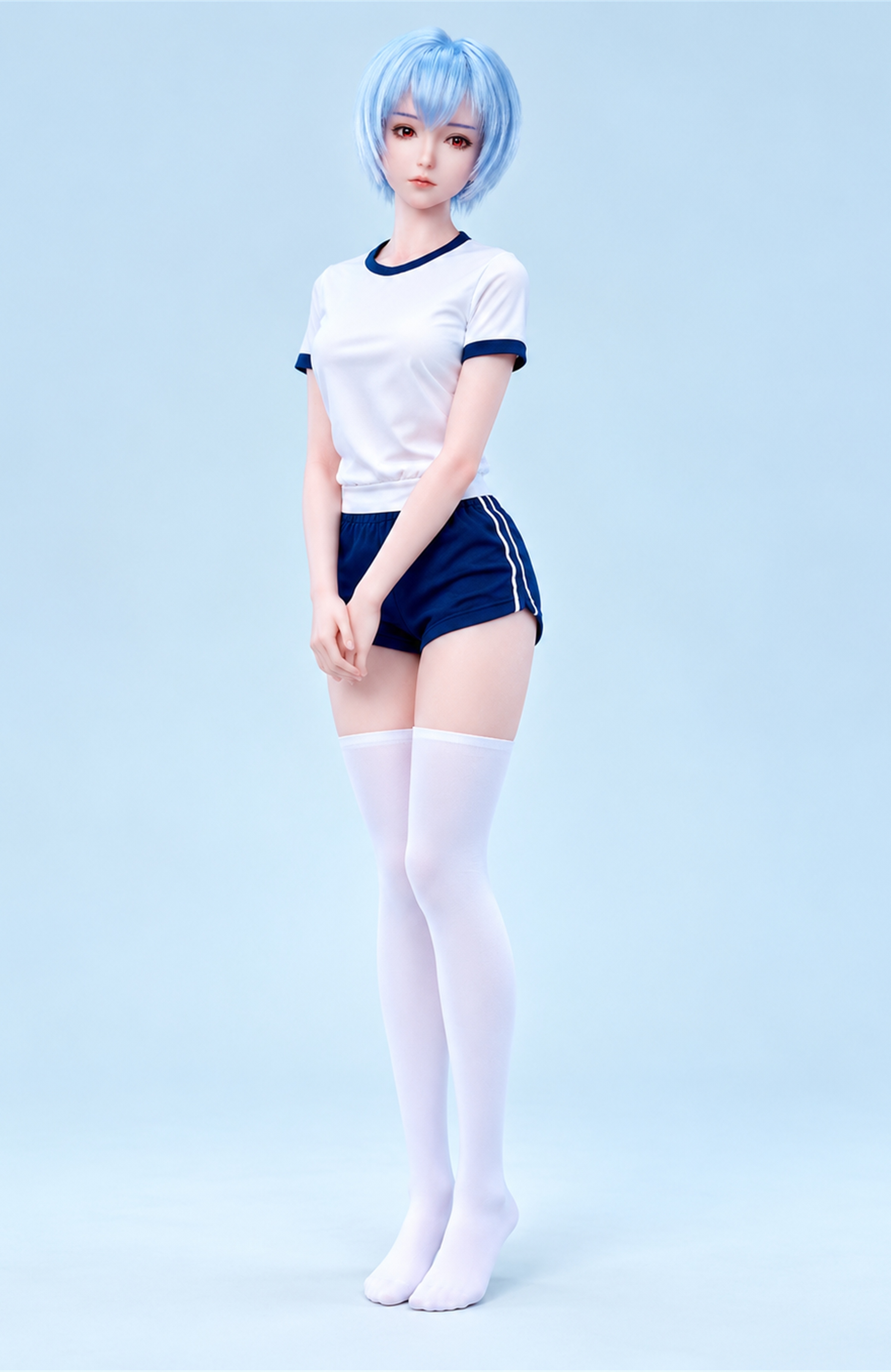 70cm Elara Snow Fantasy Silicone Anime Doll – Mini Winter Character Doll with Elegant Soft Touch Finish