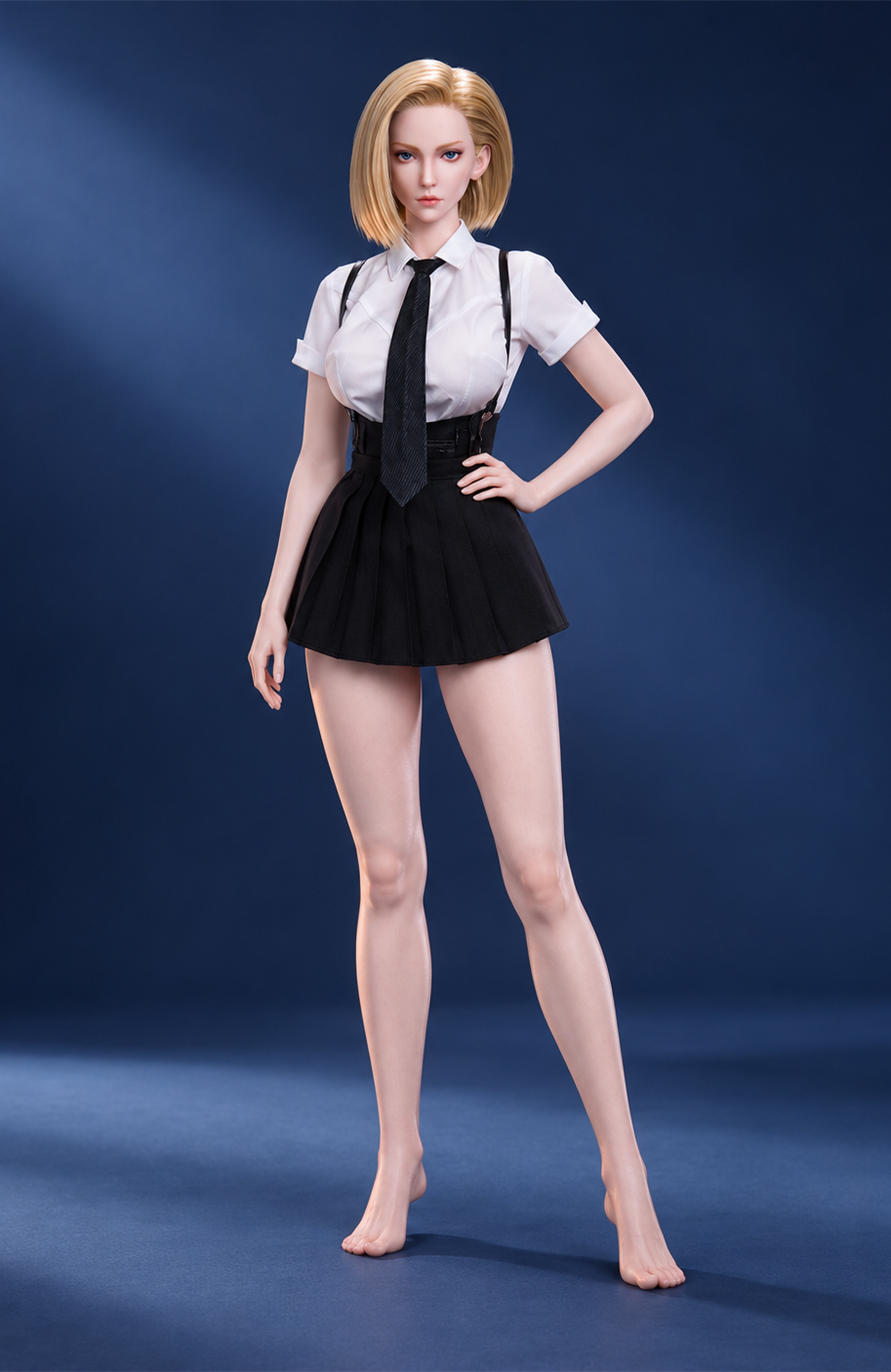 75cm Selina Night Dark Fantasy Silicone Anime Doll – Mini Character Doll with Soft Touch Finish