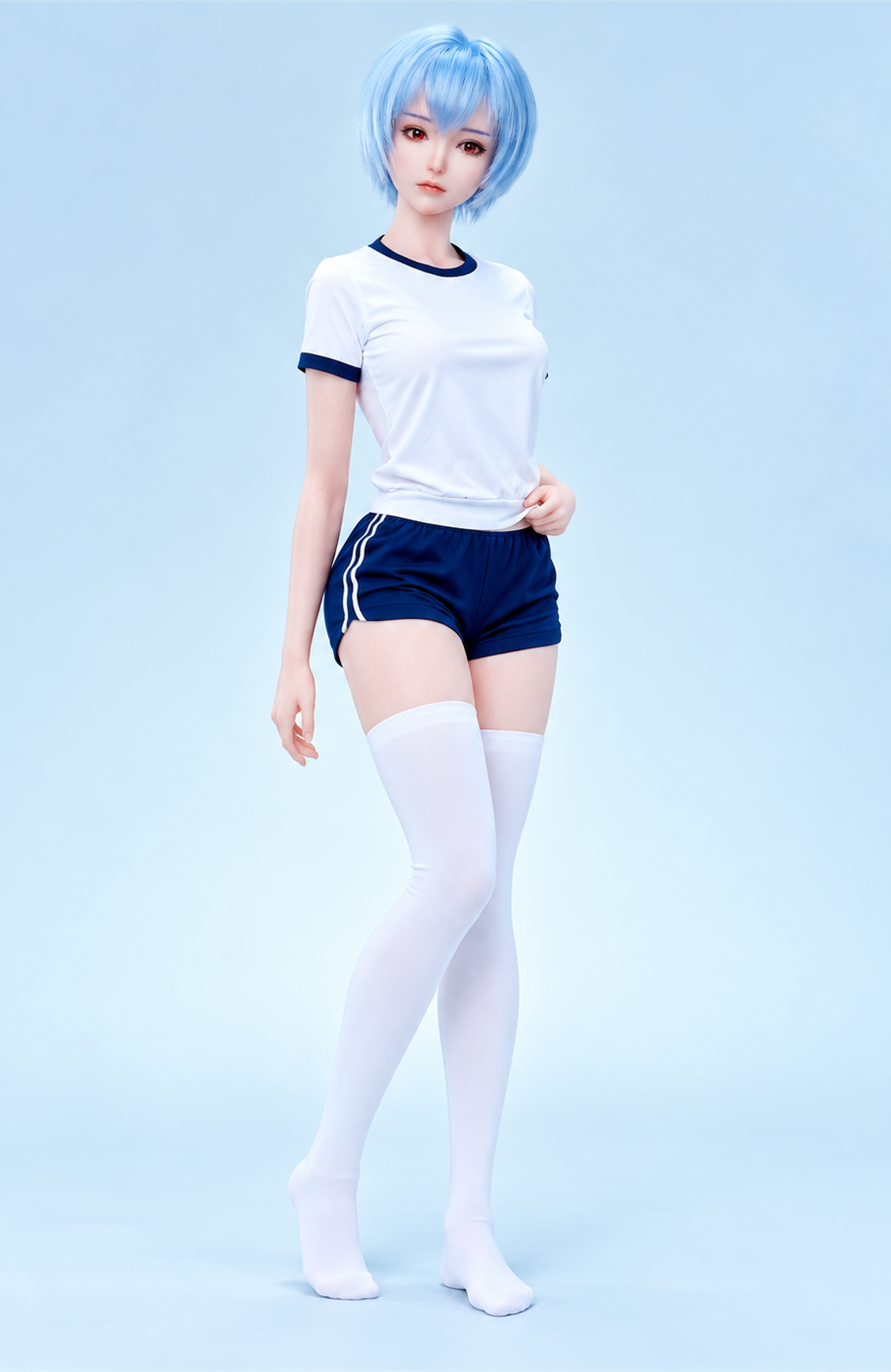 70cm Elara Snow Fantasy Silicone Anime Doll – Mini Winter Character Doll with Elegant Soft Touch Finish