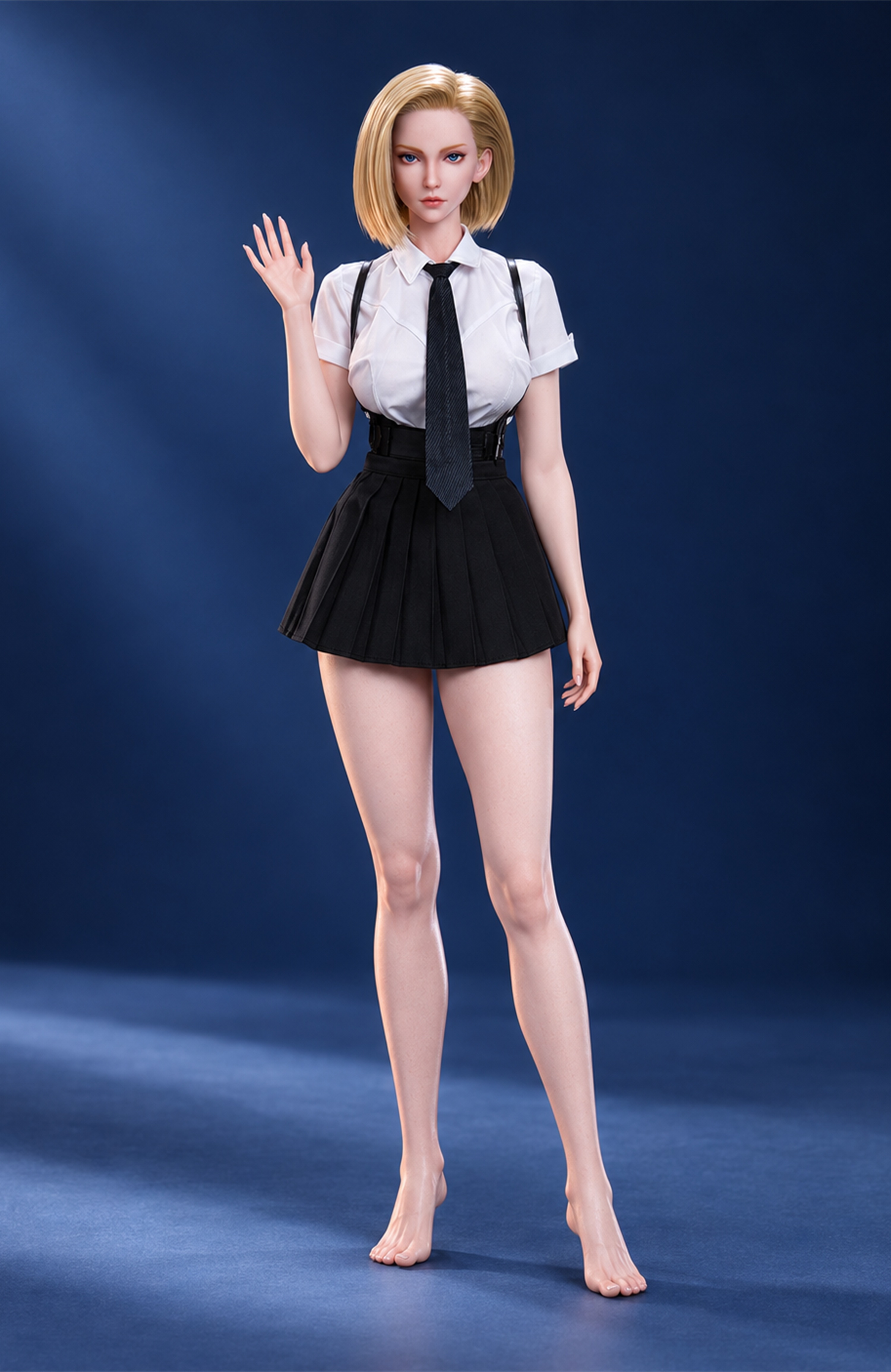 75cm Selina Night Dark Fantasy Silicone Anime Doll – Mini Character Doll with Soft Touch Finish