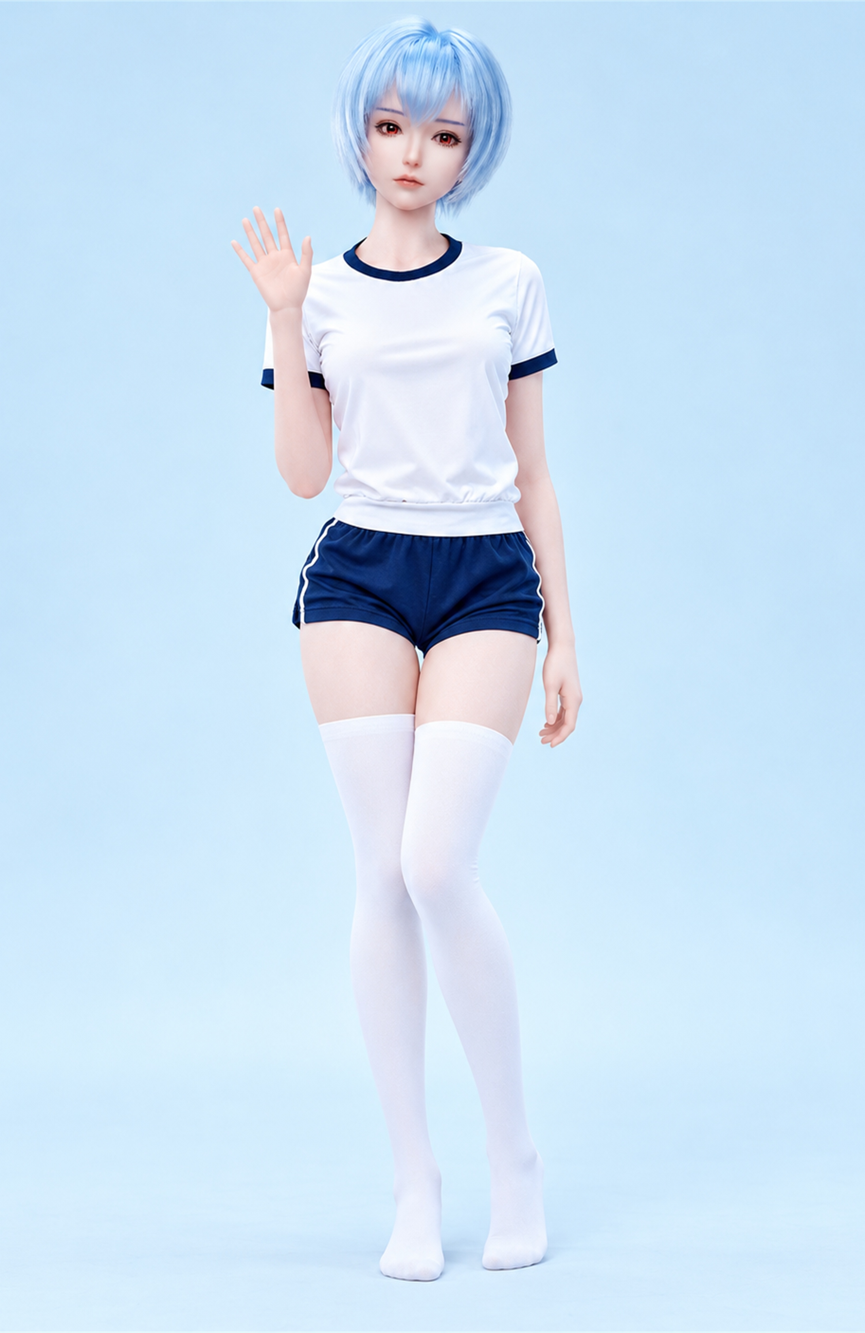 70cm Elara Snow Fantasy Silicone Anime Doll – Mini Winter Character Doll with Elegant Soft Touch Finish
