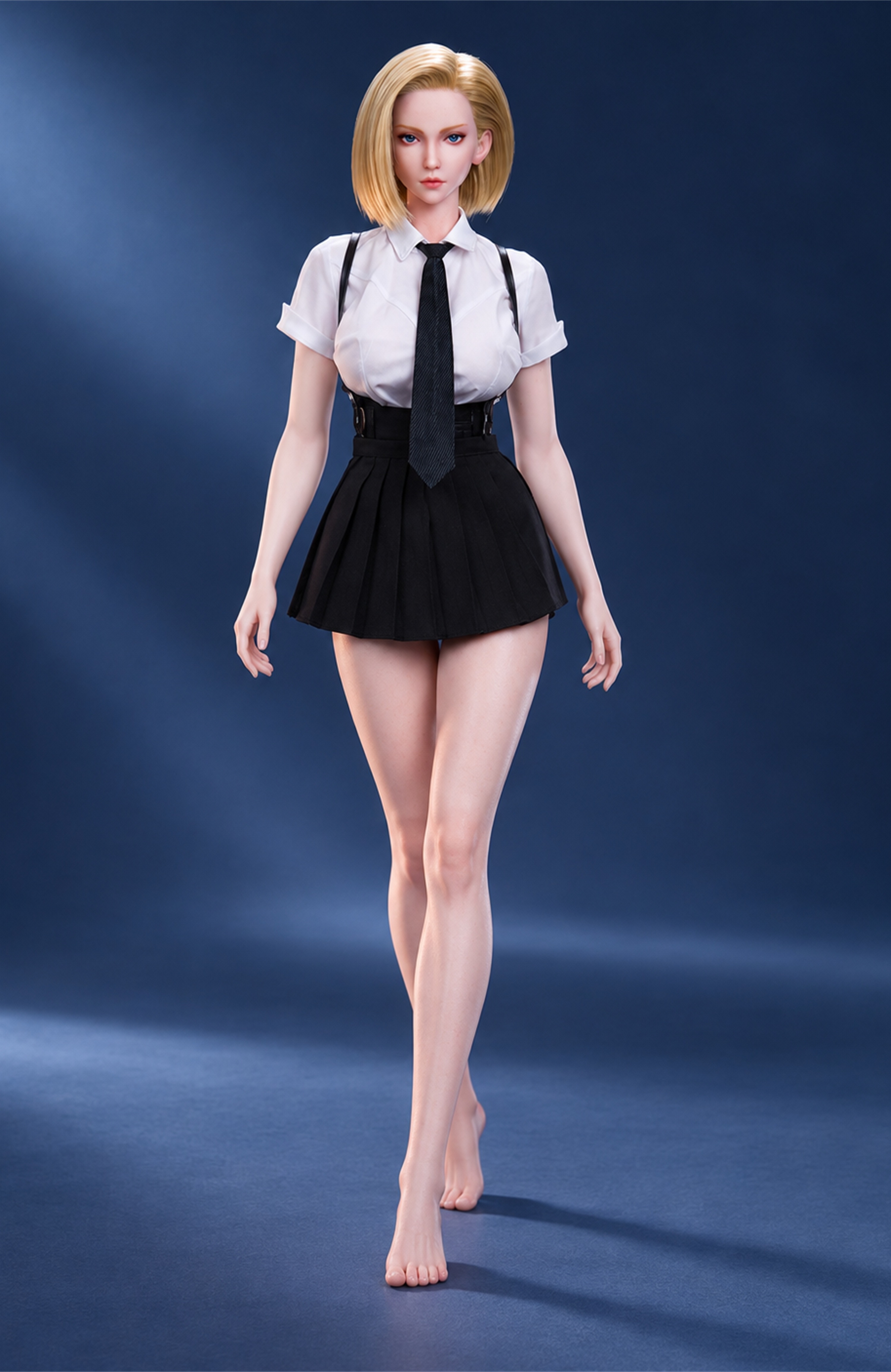 75cm Selina Night Dark Fantasy Silicone Anime Doll – Mini Character Doll with Soft Touch Finish