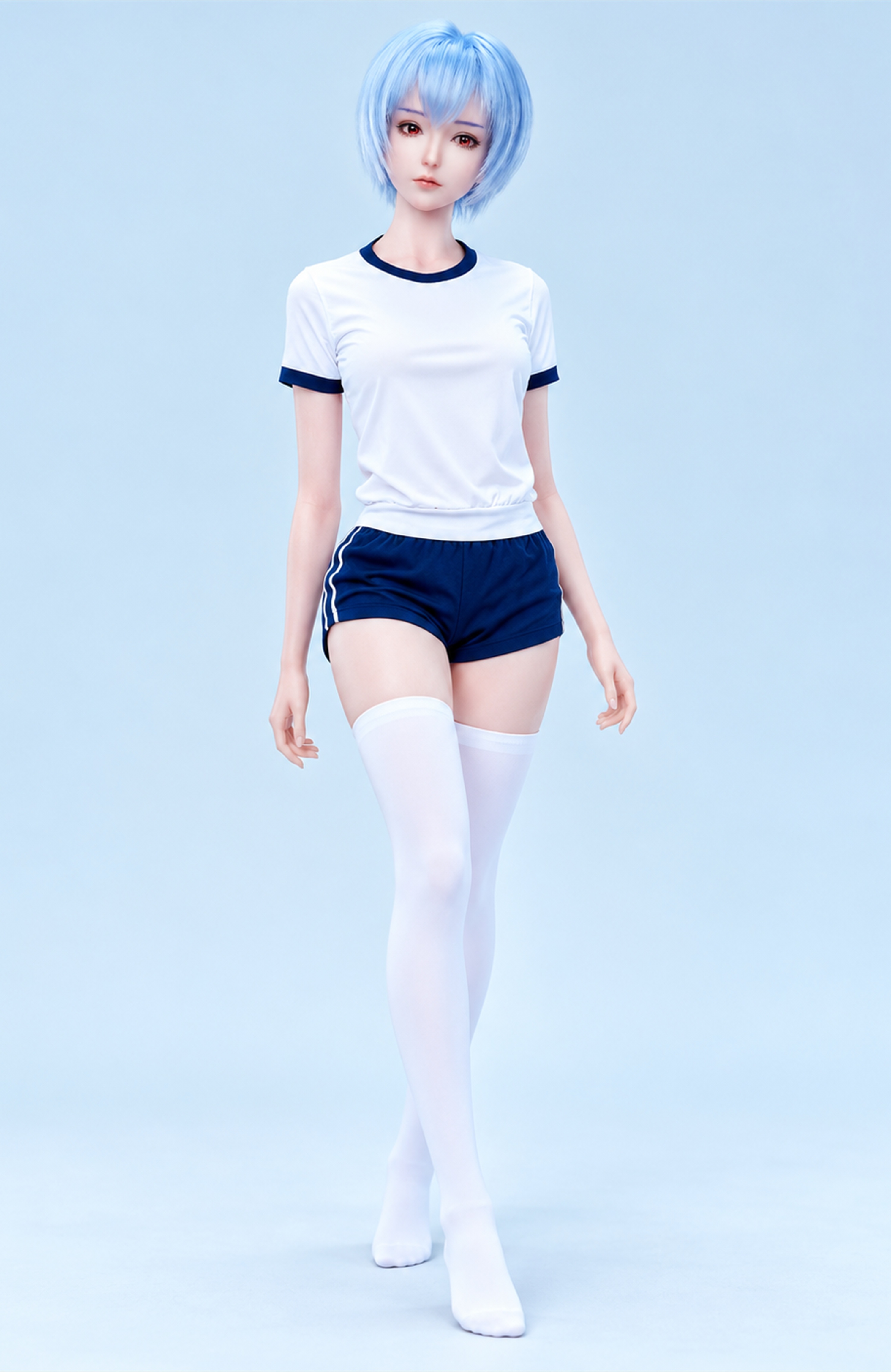70cm Elara Snow Fantasy Silicone Anime Doll – Mini Winter Character Doll with Elegant Soft Touch Finish