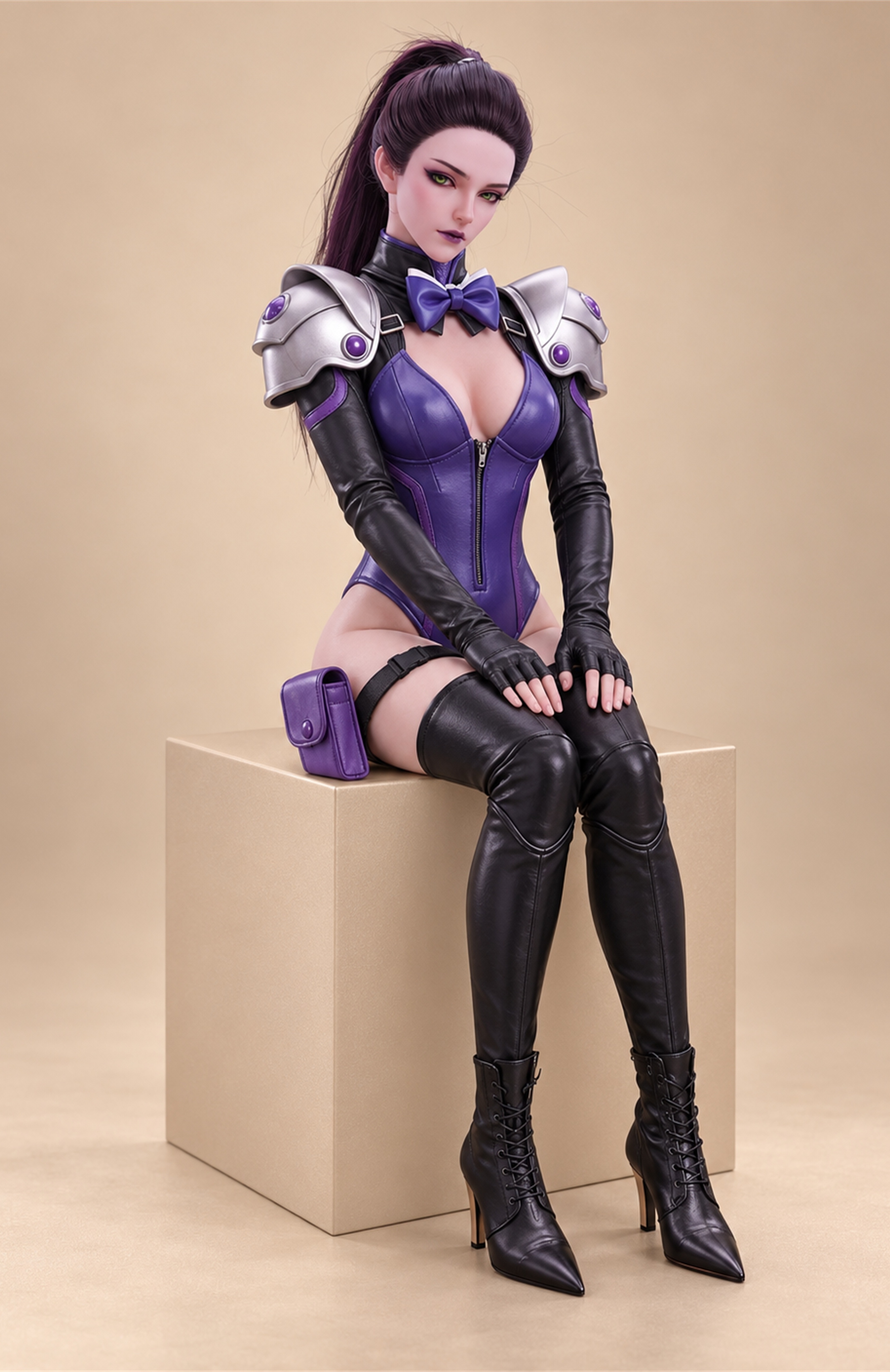 70cm Luna Rose Mini Silicone Anime Doll – Fantasy Character Collectible with Soft Touch Japanese Style
