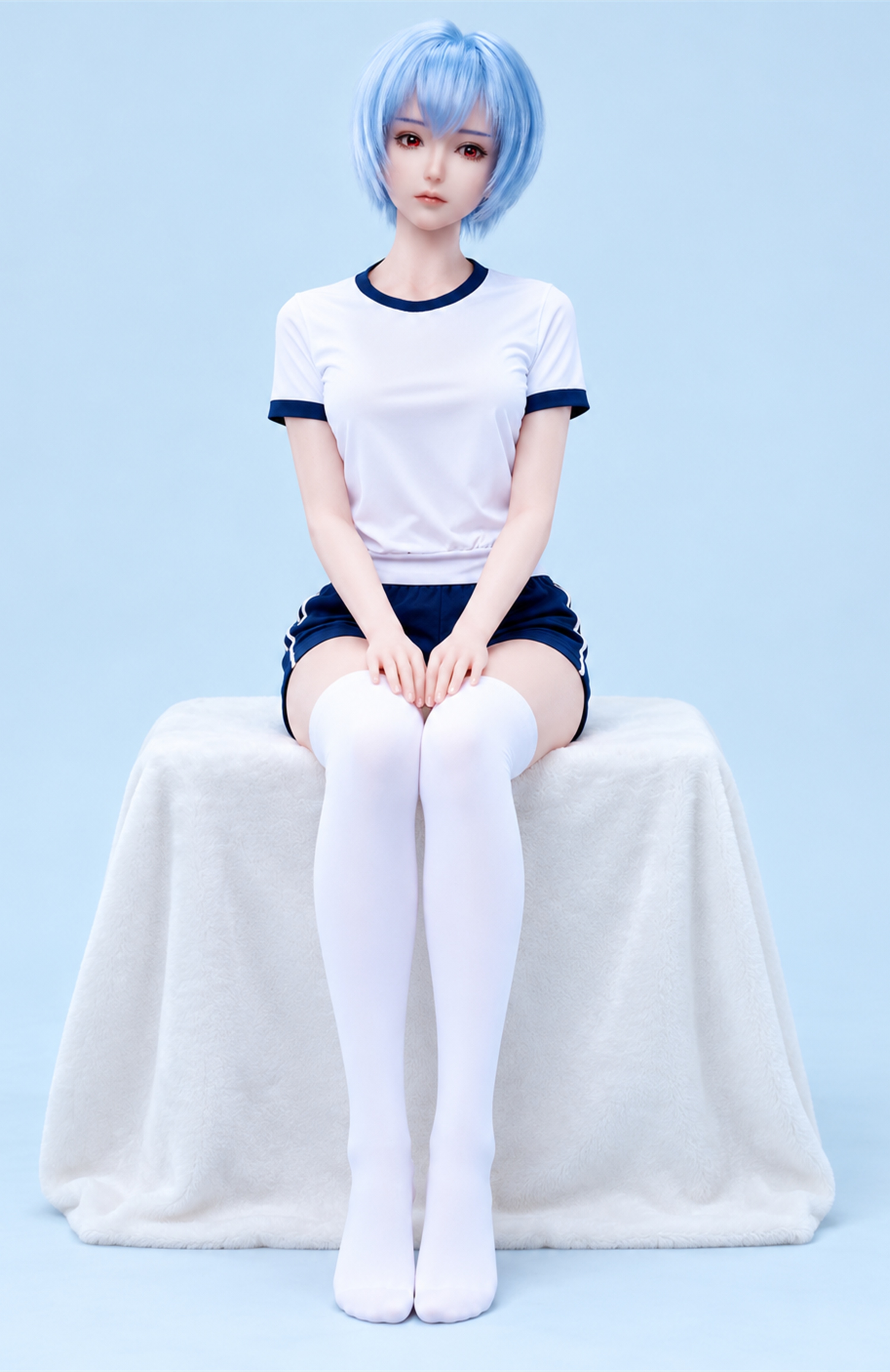 70cm Elara Snow Fantasy Silicone Anime Doll – Mini Winter Character Doll with Elegant Soft Touch Finish