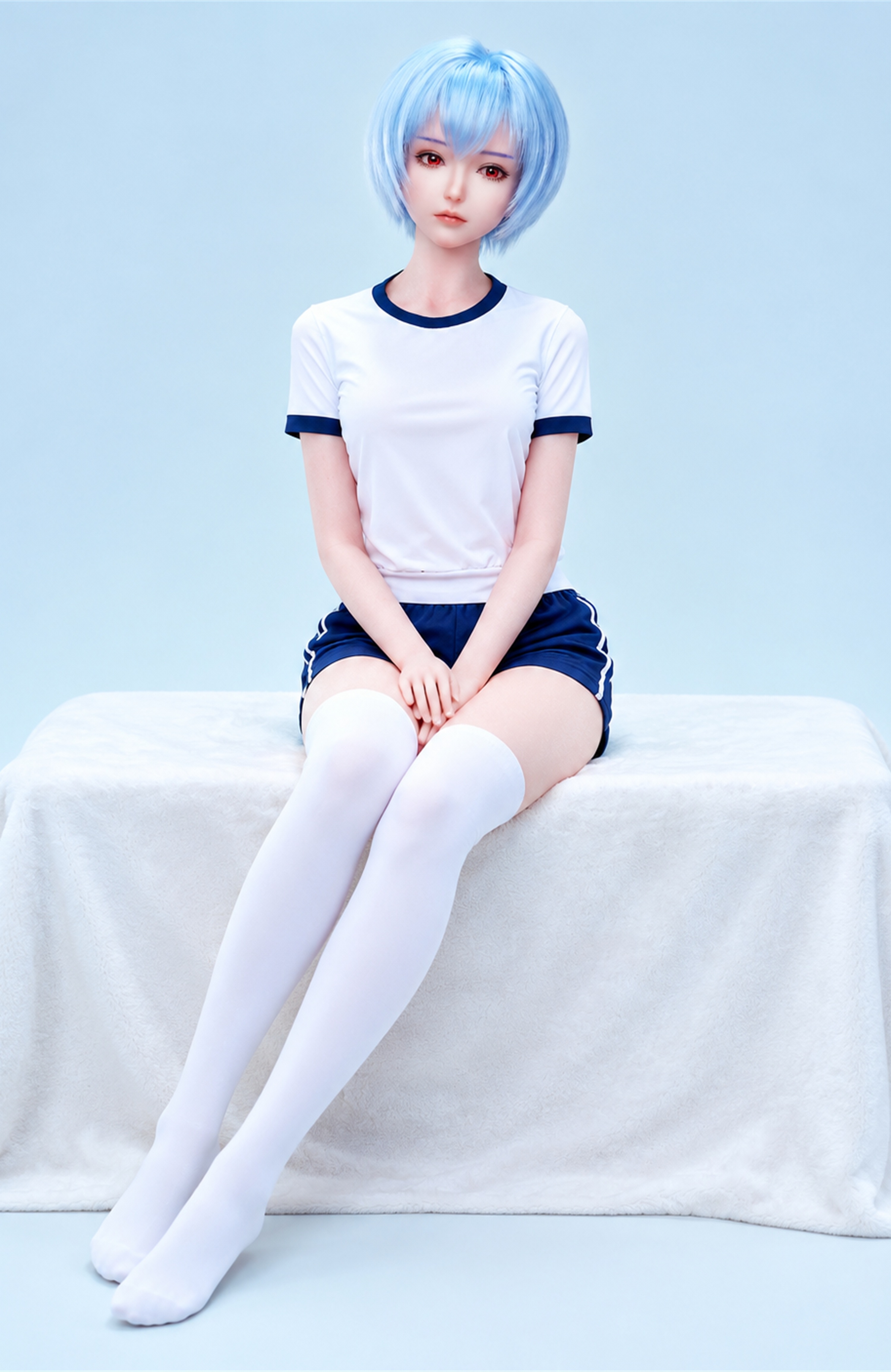 70cm Elara Snow Fantasy Silicone Anime Doll – Mini Winter Character Doll with Elegant Soft Touch Finish
