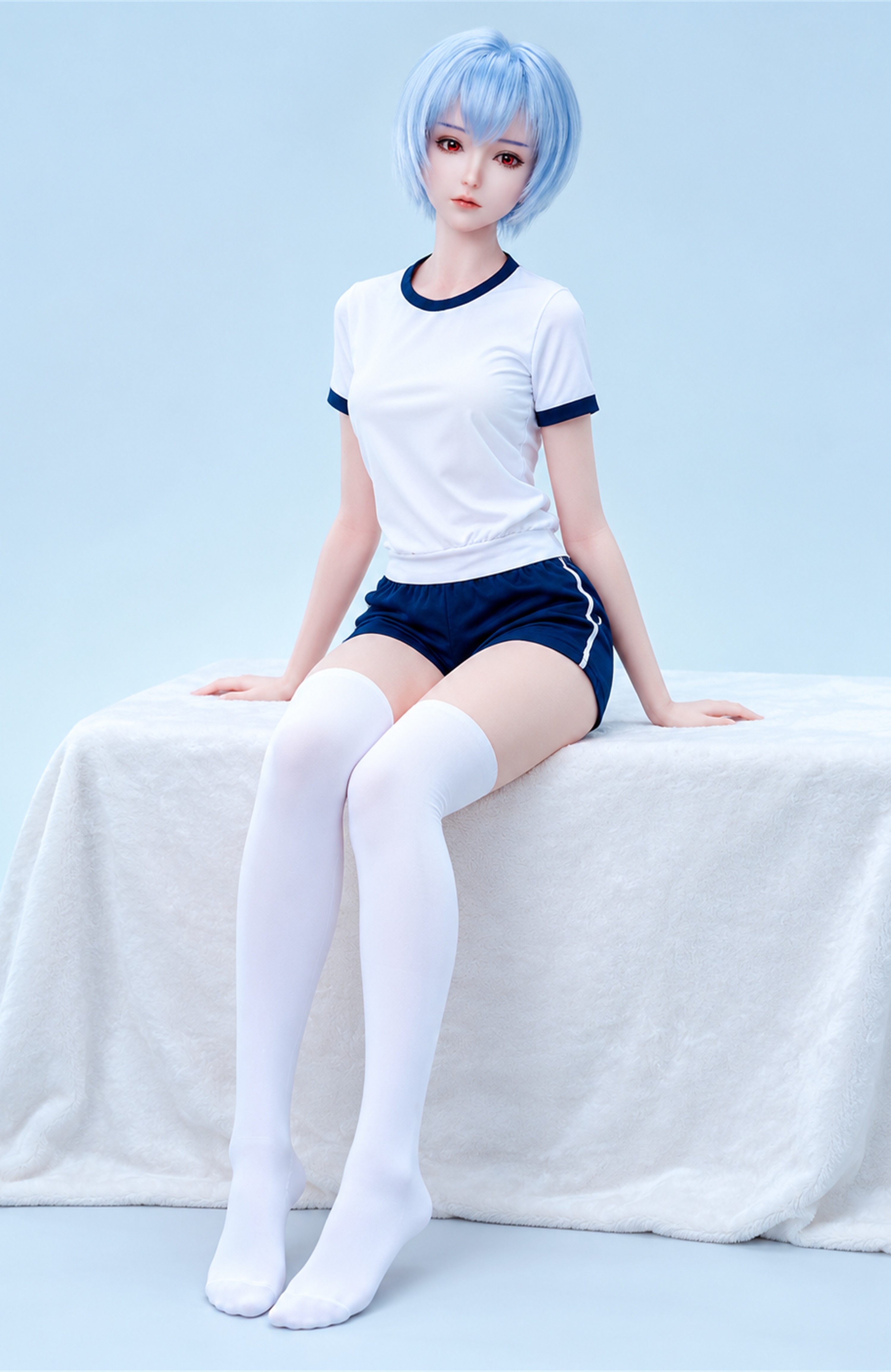 70cm Elara Snow Fantasy Silicone Anime Doll – Mini Winter Character Doll with Elegant Soft Touch Finish