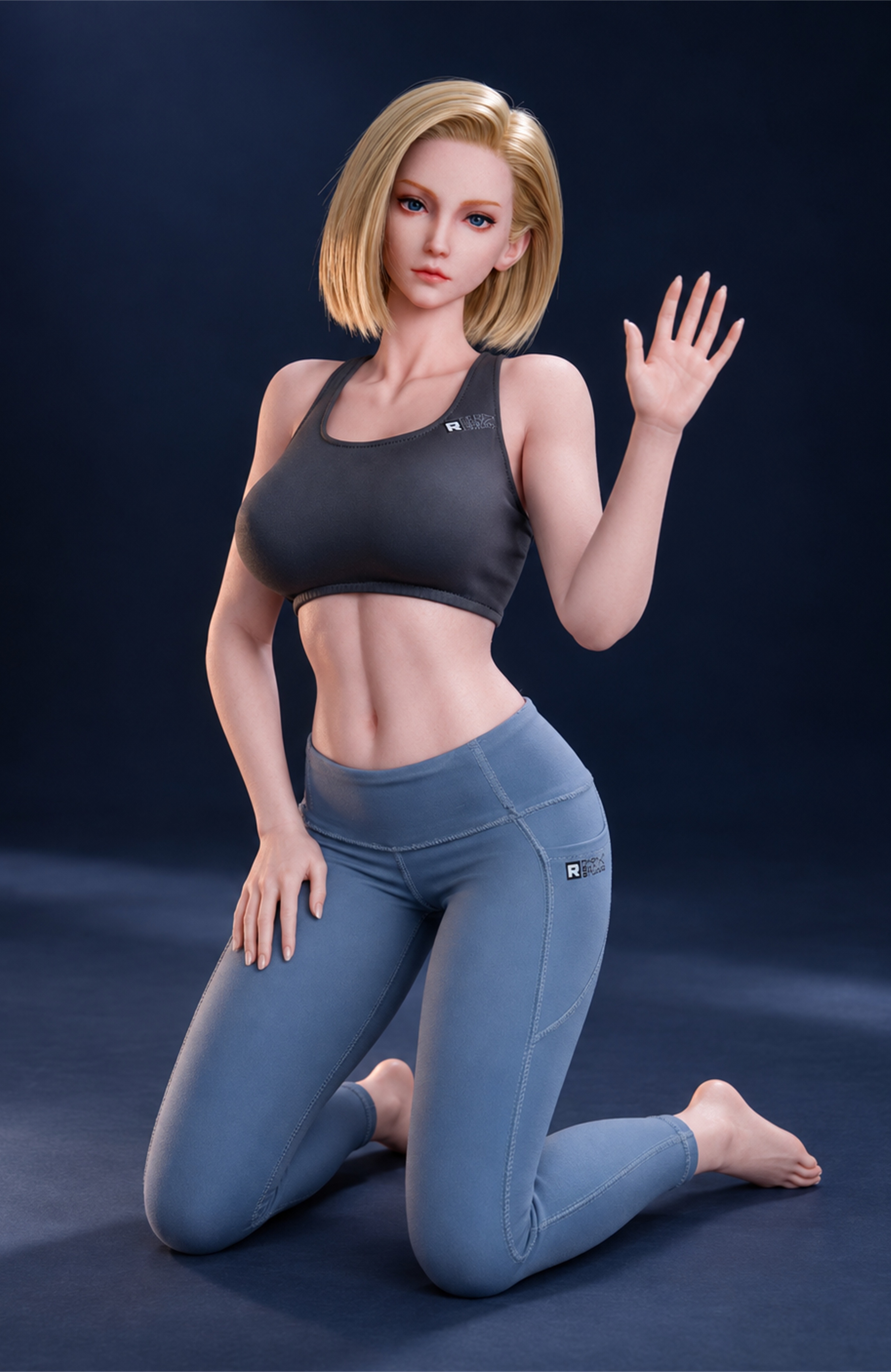 75cm Fina Rose Mini Silicone Anime Doll – Romantic Fantasy Character Doll with Soft Touch Design