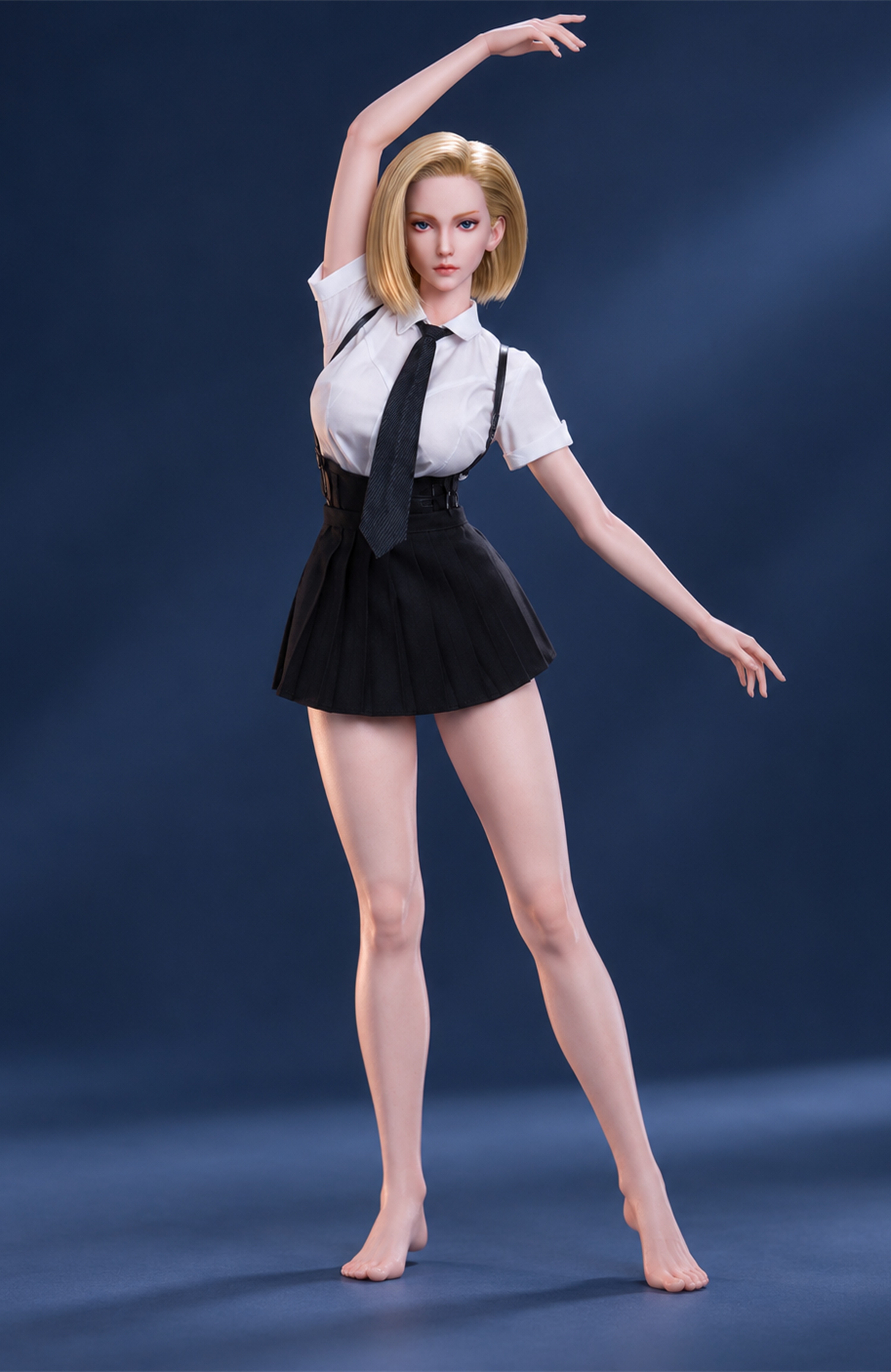 75cm Selina Night Dark Fantasy Silicone Anime Doll – Mini Character Doll with Soft Touch Finish