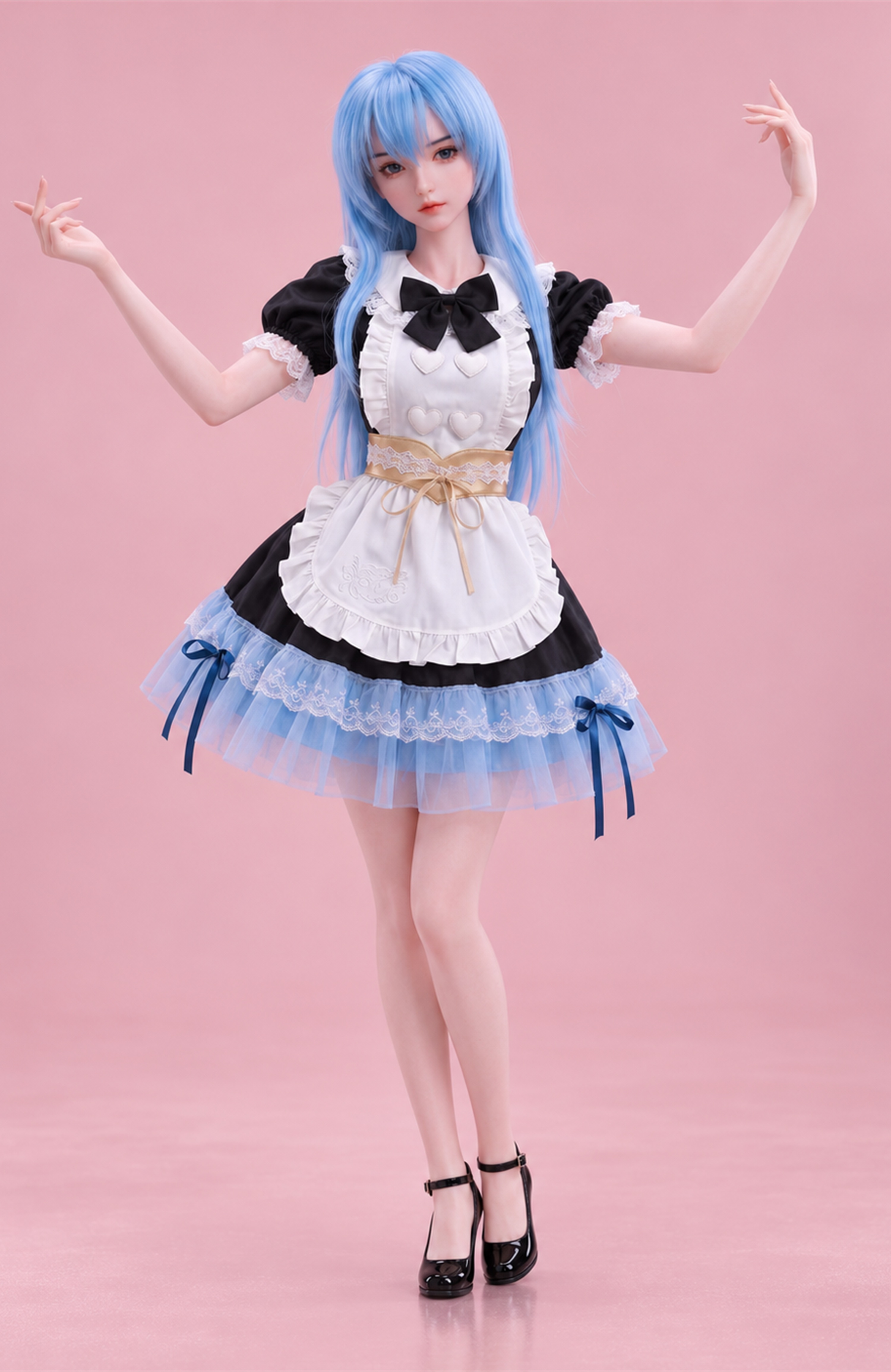 70cm Vivi Pearl Mini Soft Silicone Doll – Anime Character Collectible with Elegant Fantasy Style