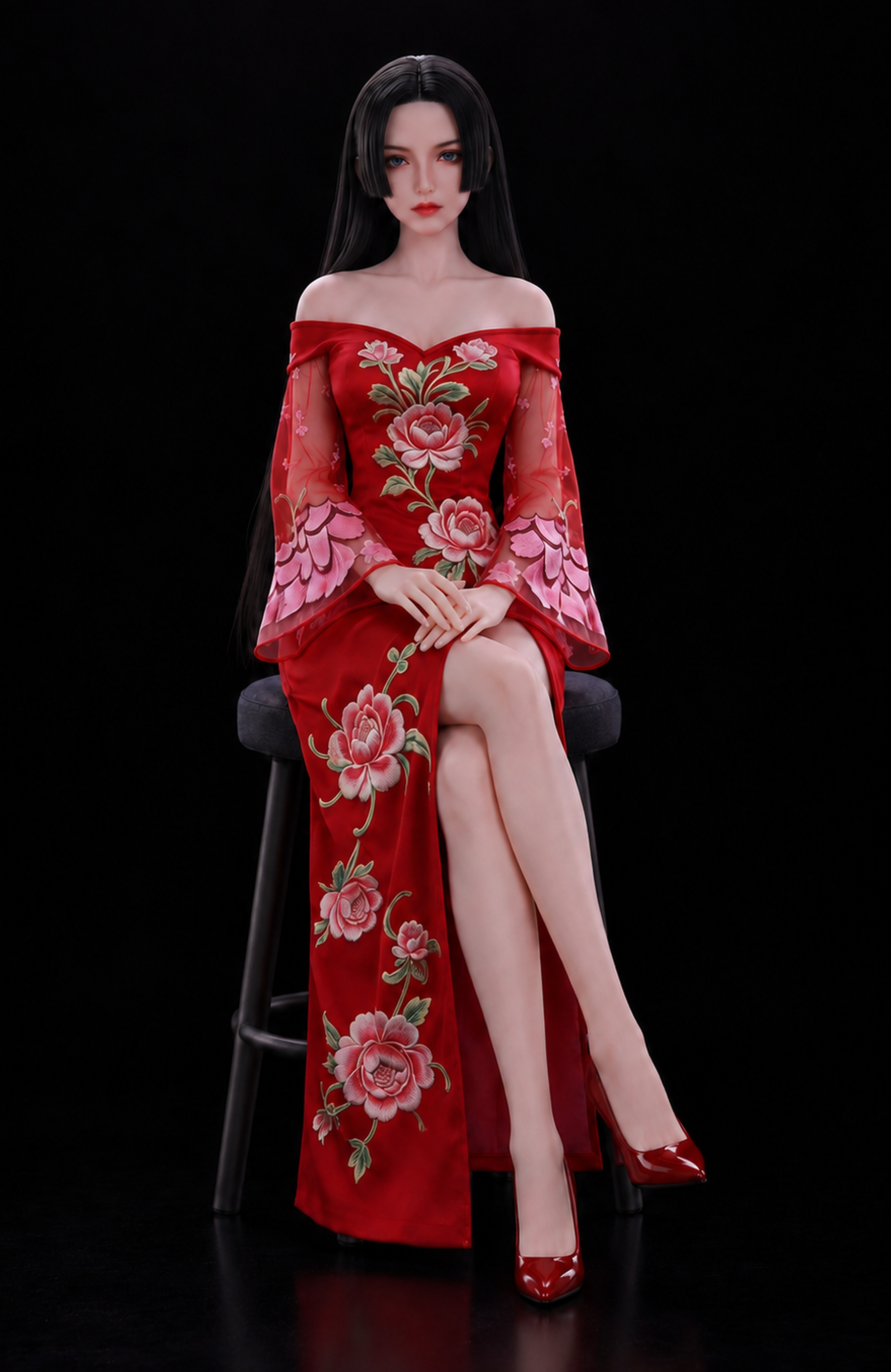 75cm Lila Fantasy Silicone Anime Doll – Mini Fantasy Character Doll with Soft Touch Collectible Design