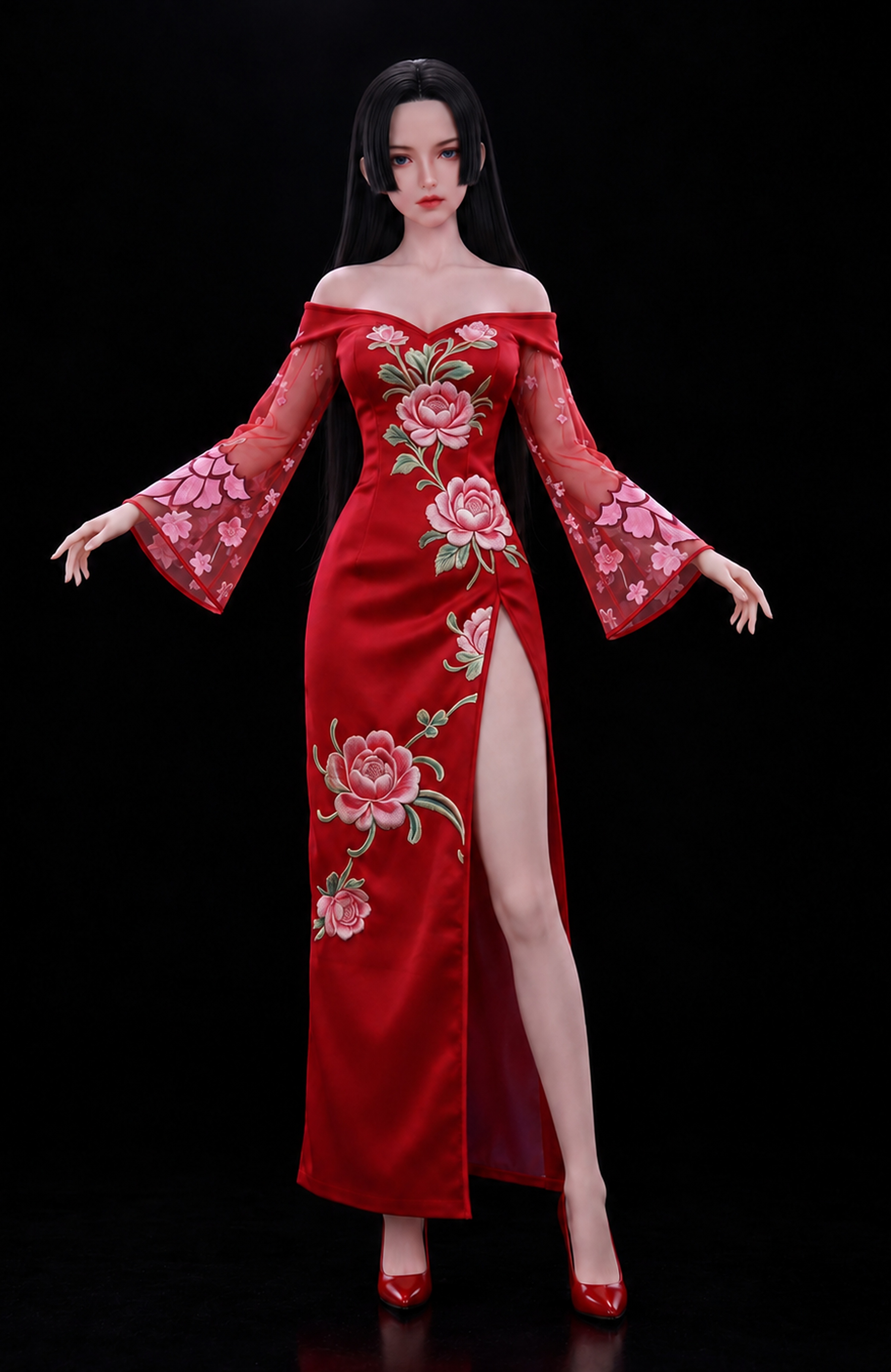 75cm Lila Fantasy Silicone Anime Doll – Mini Fantasy Character Doll with Soft Touch Collectible Design