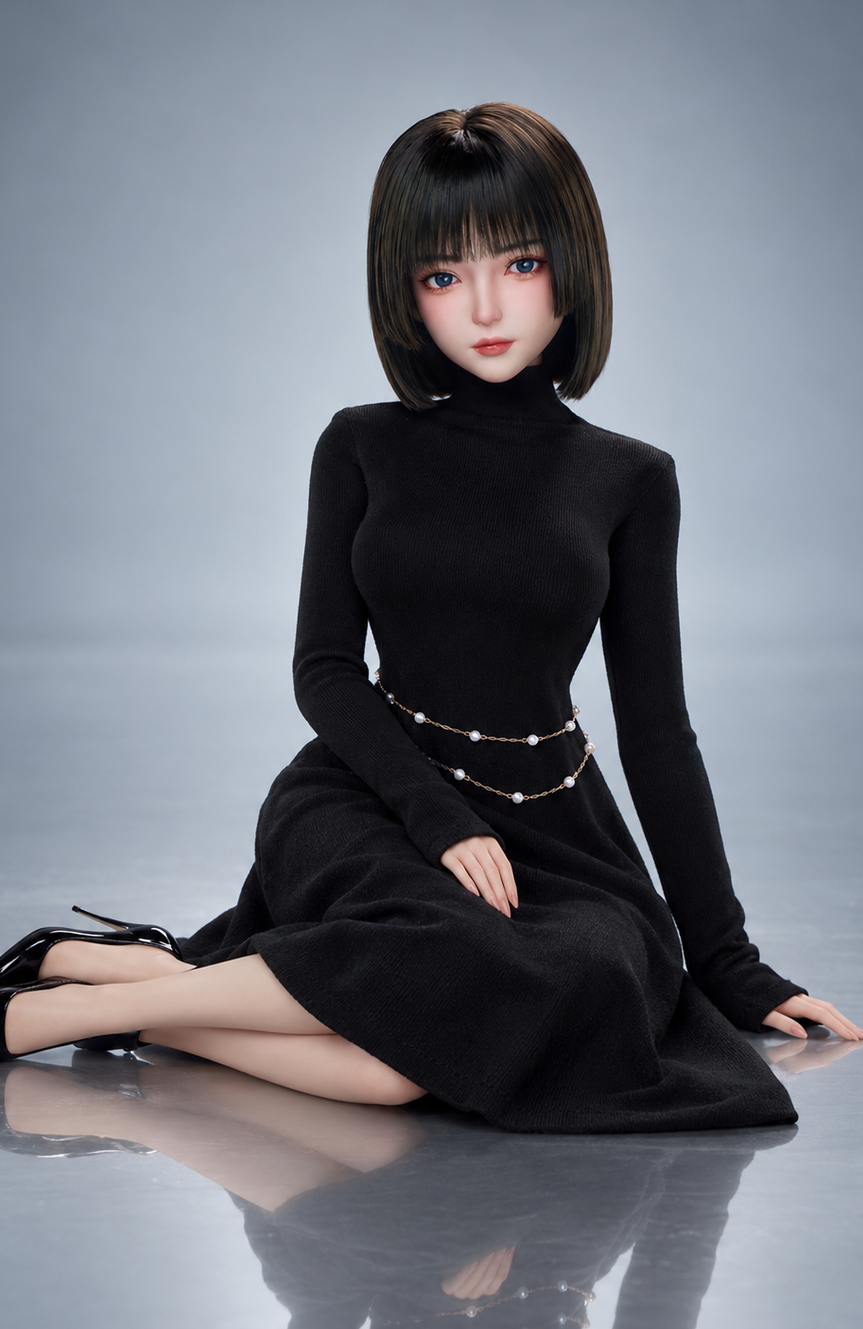 70cm Ayaka Moon Soft Silicone Anime Doll – Japanese Fantasy Character Doll with Detailed Design
