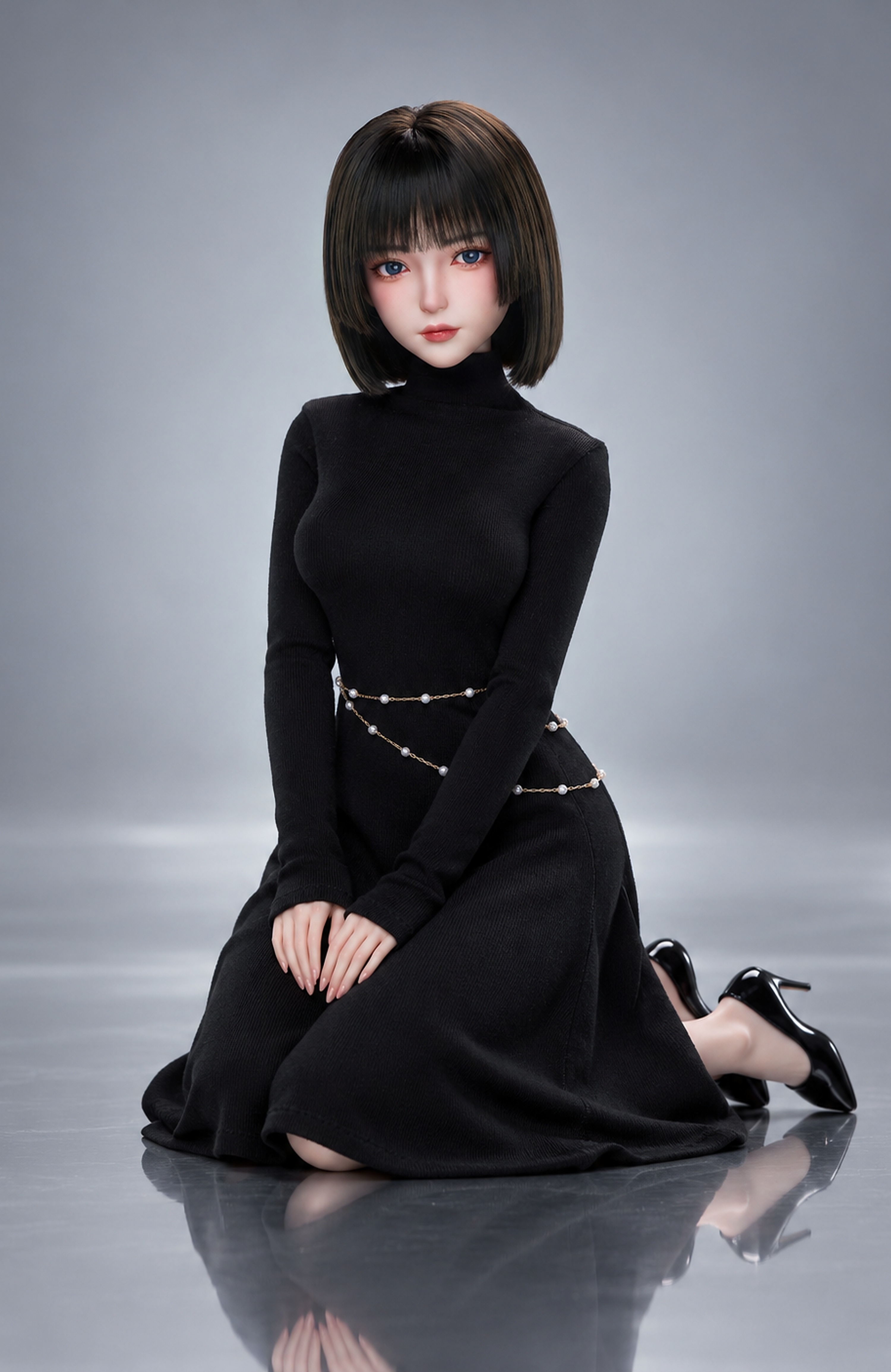 70cm Ayaka Moon Soft Silicone Anime Doll – Japanese Fantasy Character Doll with Detailed Design