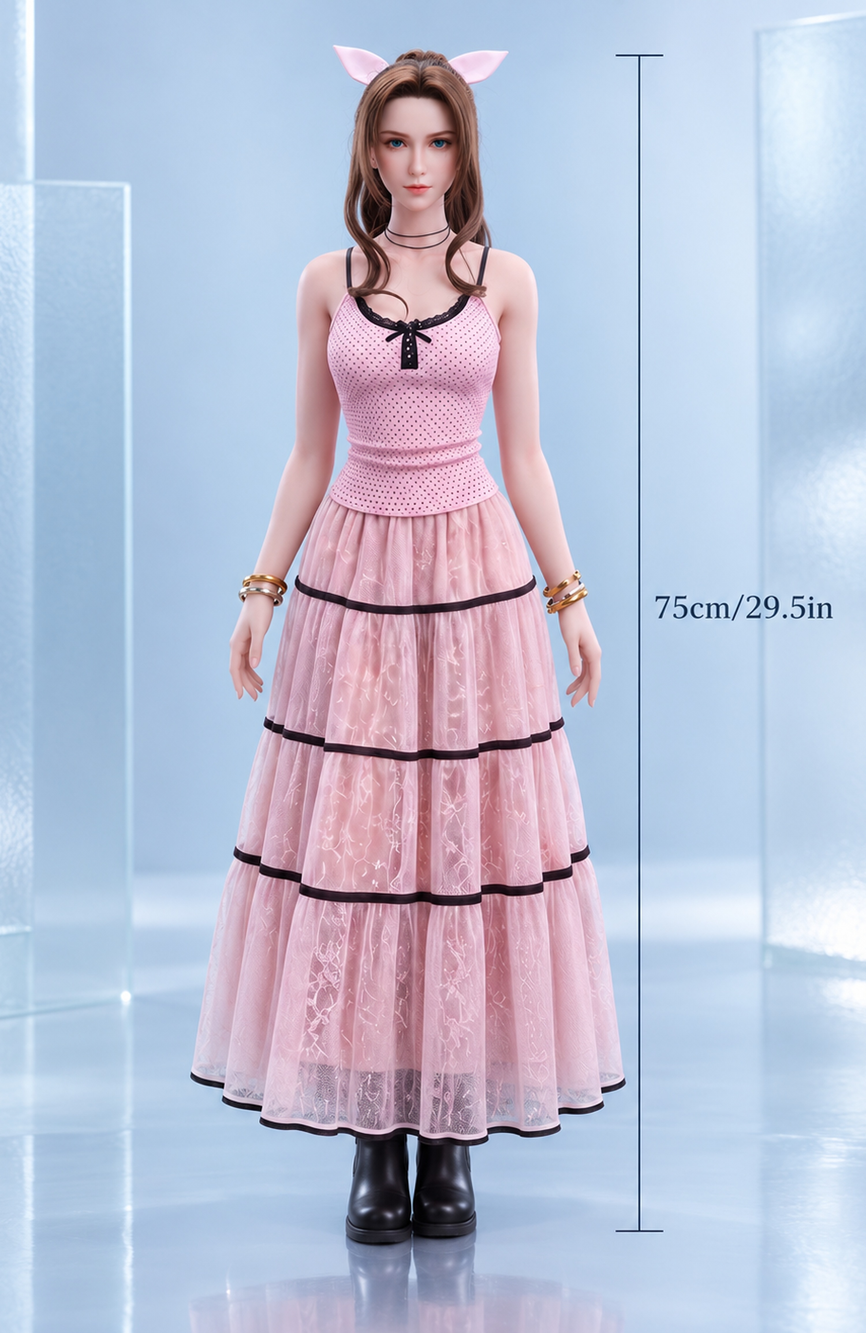 70cm Airi Blossom Mini Silicone Anime Doll – Cute Japanese Style Character Doll with Soft Touch Finish