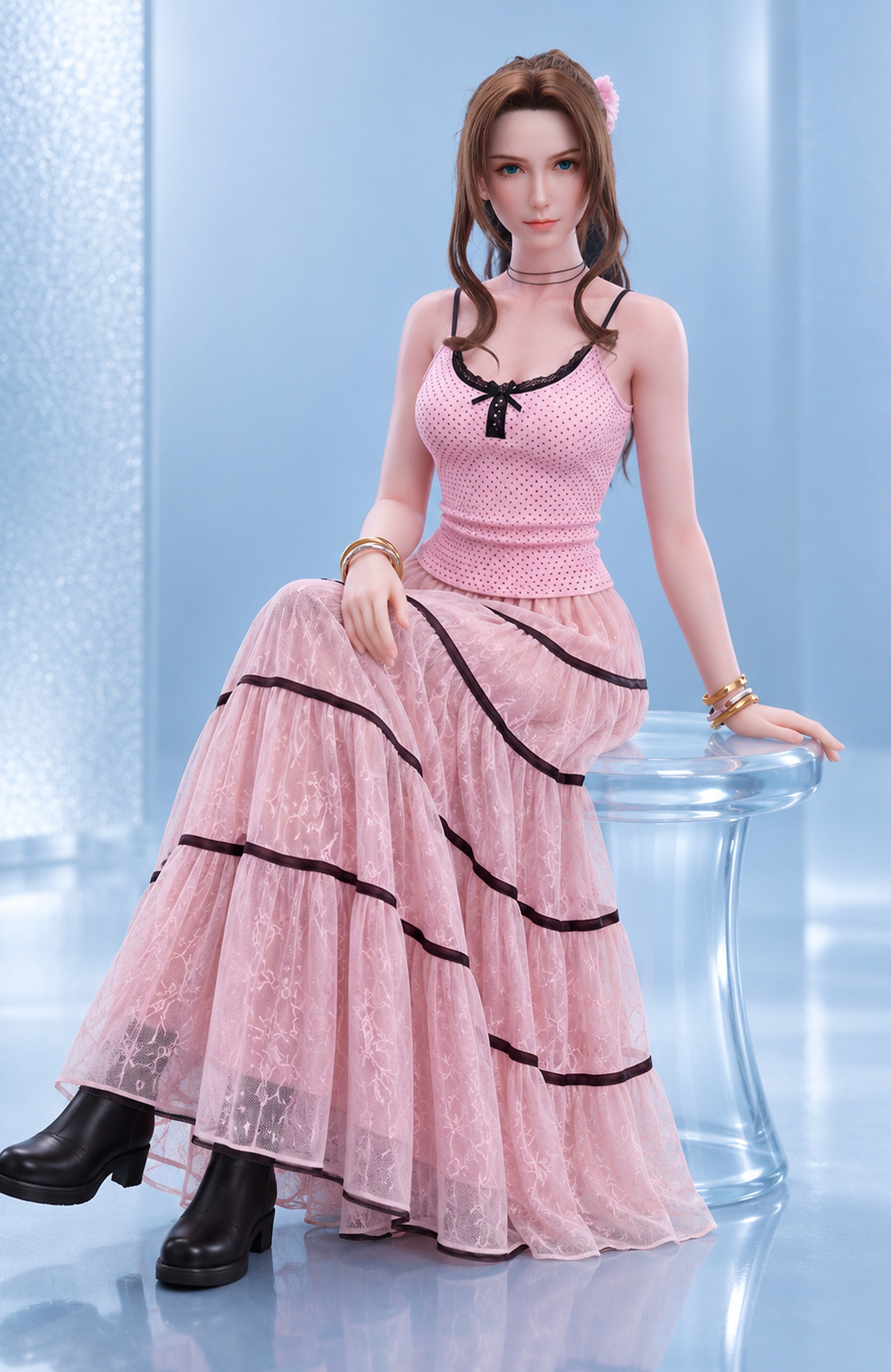 70cm Airi Blossom Mini Silicone Anime Doll – Cute Japanese Style Character Doll with Soft Touch Finish