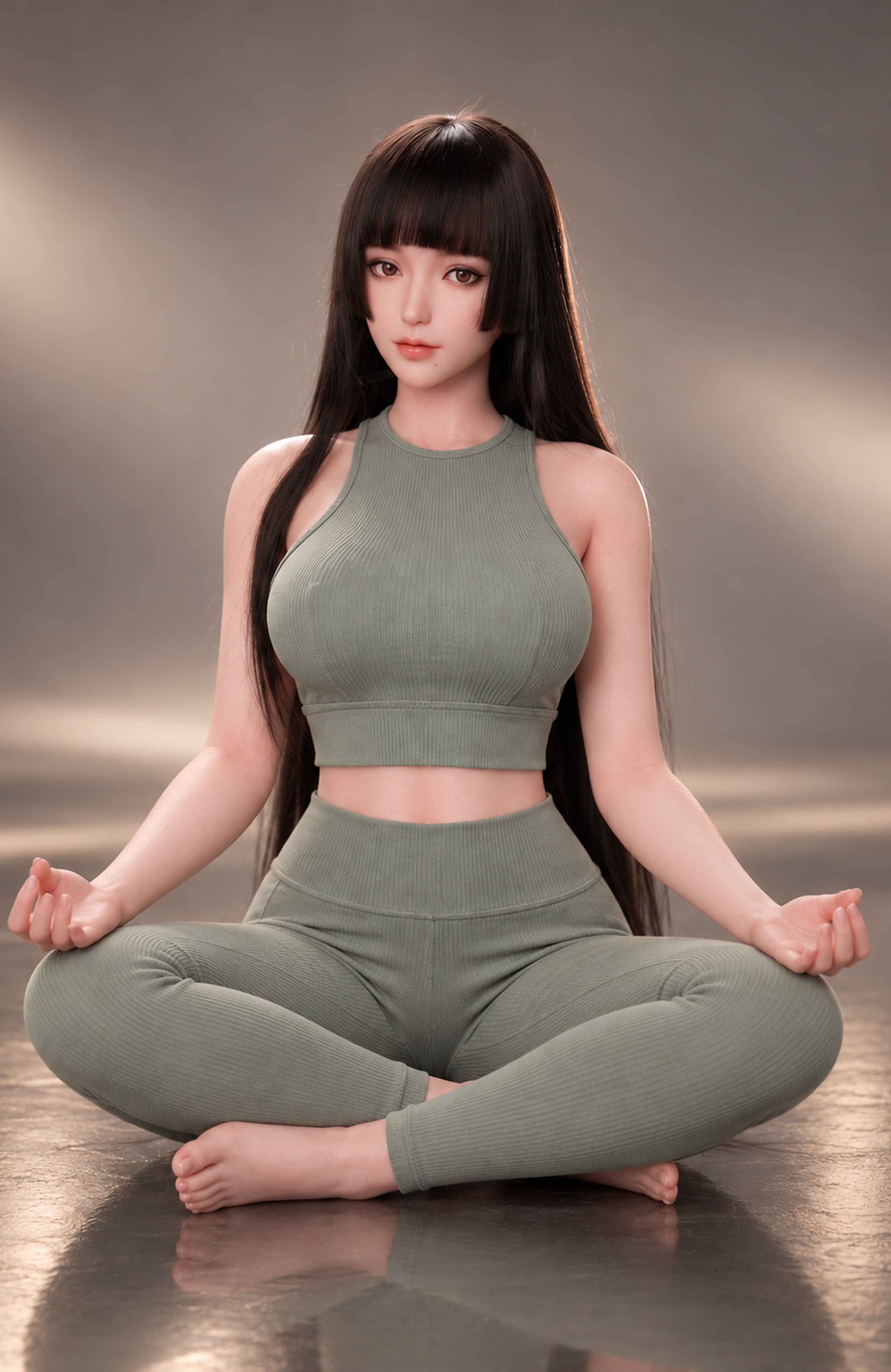 70cm Suki Rose Cute Mini Silicone Anime Doll – Kawaii Japanese Style Soft Character Doll