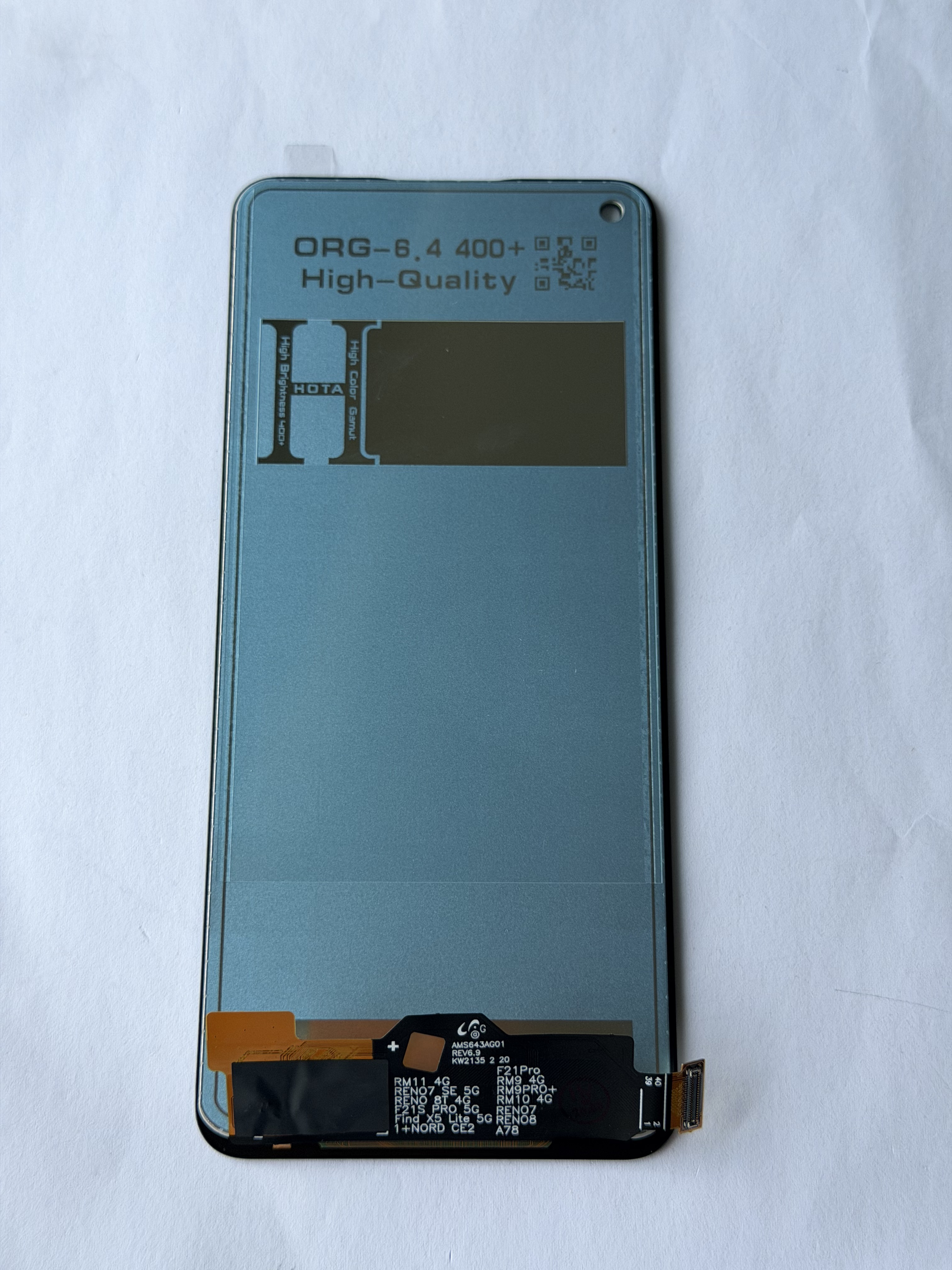 Pantalla OLED Táctil para OPPO Reno7 - Calidad TFT, Black | Rise LCD