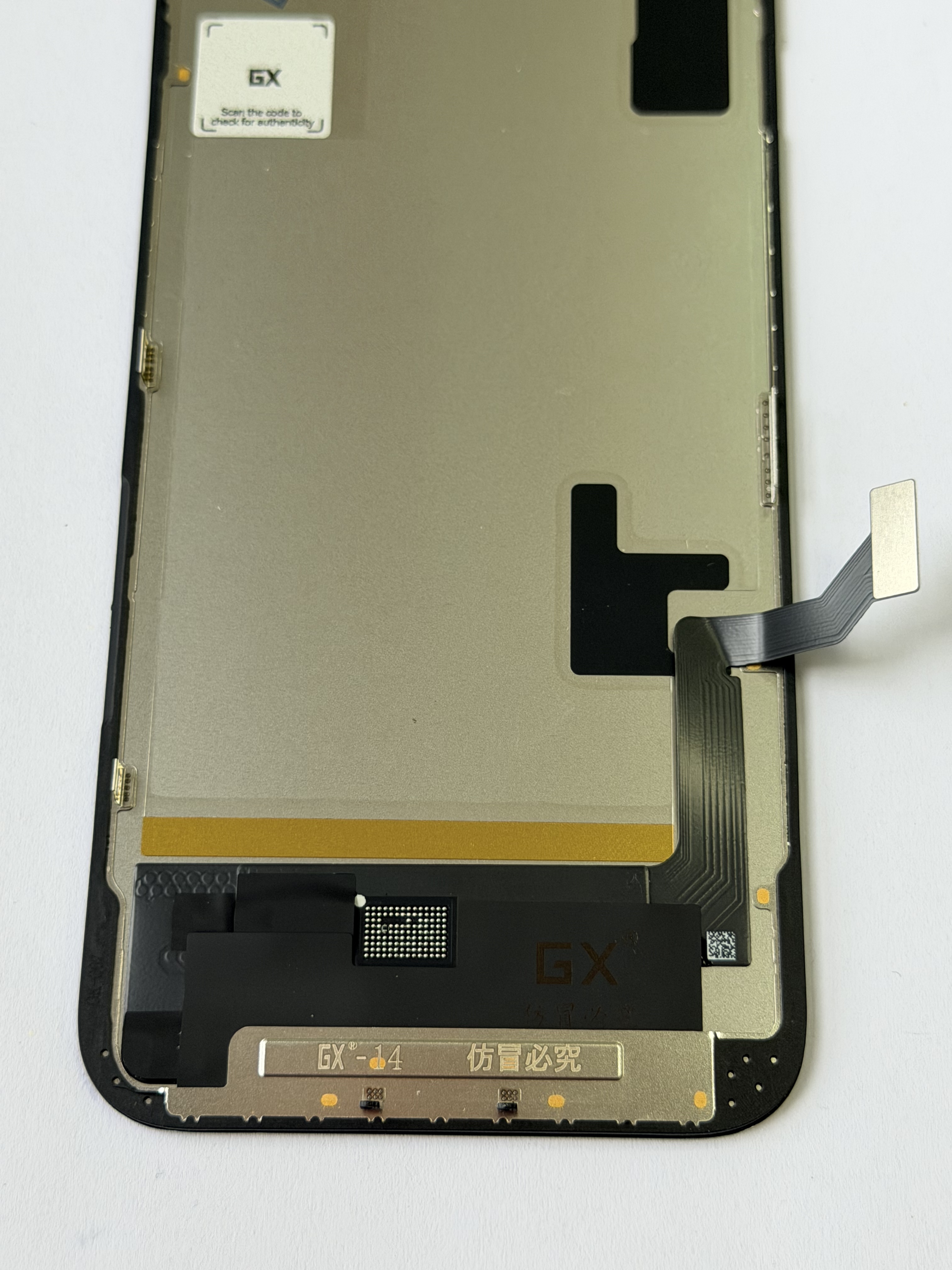 Pantalla OLED Rígida GX para iPhone 14 - True Tone, IC transferible | Rise LCD