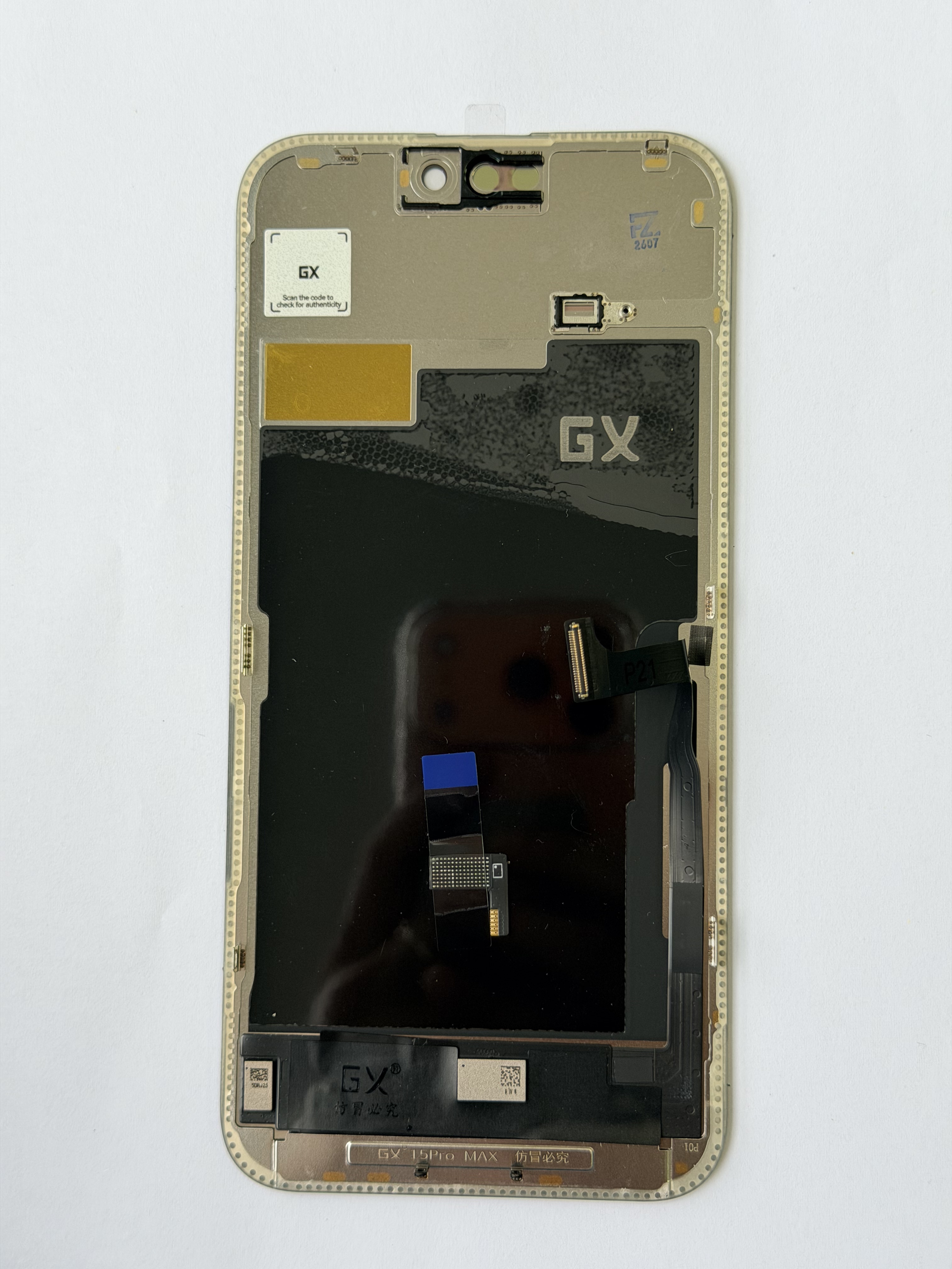 Pantalla OLED Flexible GX para iPhone 15 Pro Max - ProMotion 120Hz, IC transferible,Rise LCD,Pantalla iPhone 15 Pro Max OLED Flexible GX | Rise LCD