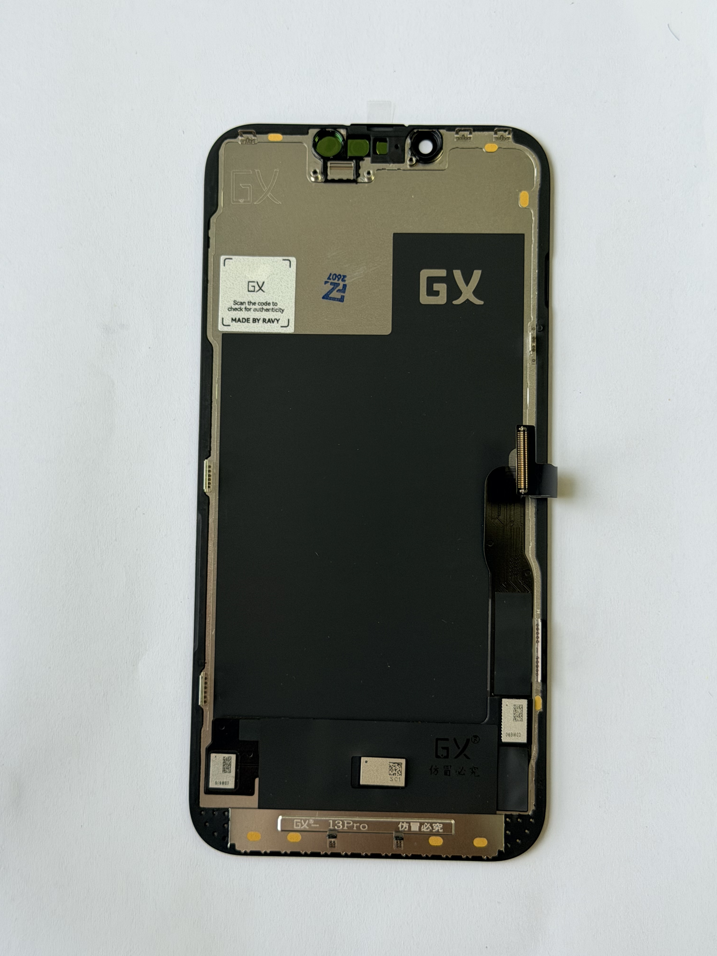 Pantalla OLED Rígida GX para iPhone 13 Pro - True Tone, IC transferible | Rise LCD