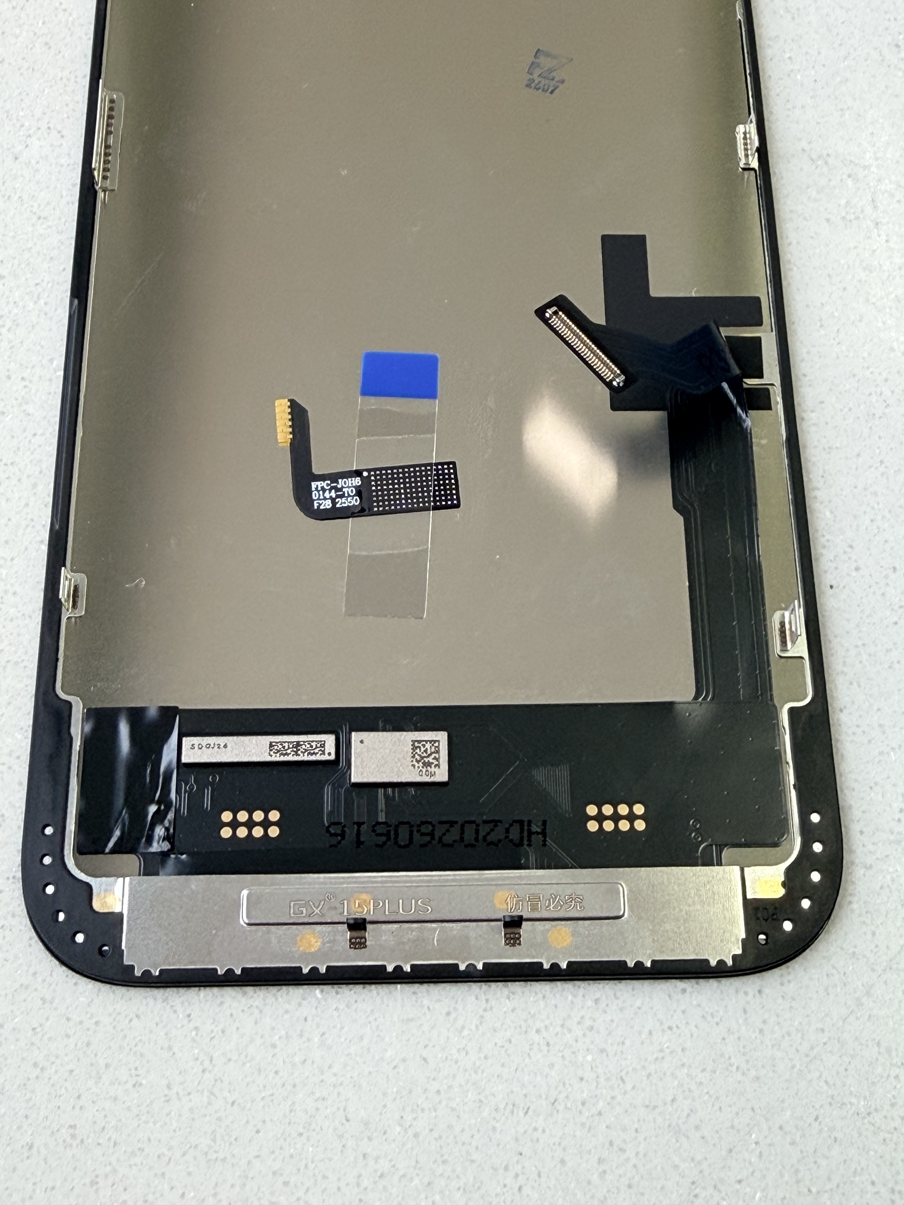 Pantalla OLED Rígida GX para iPhone 15 Plus - True Tone, IC transferible | Rise LCD