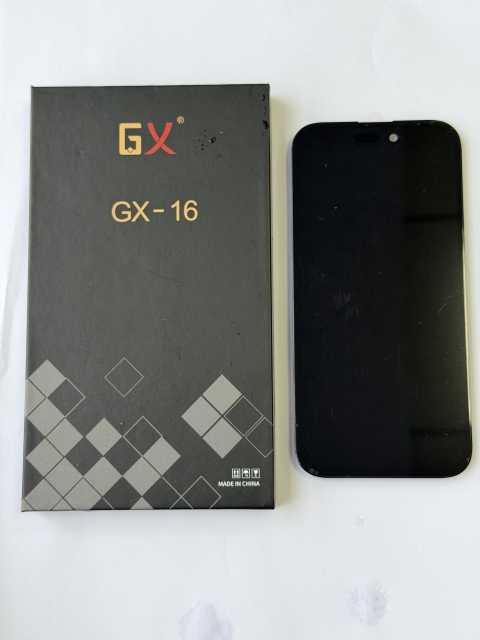 Pantalla OLED Rígida GX para iPhone 16 - True Tone, IC transferible,Rise LCD,Pantalla iPhone 16 OLED GX | Rise LCD